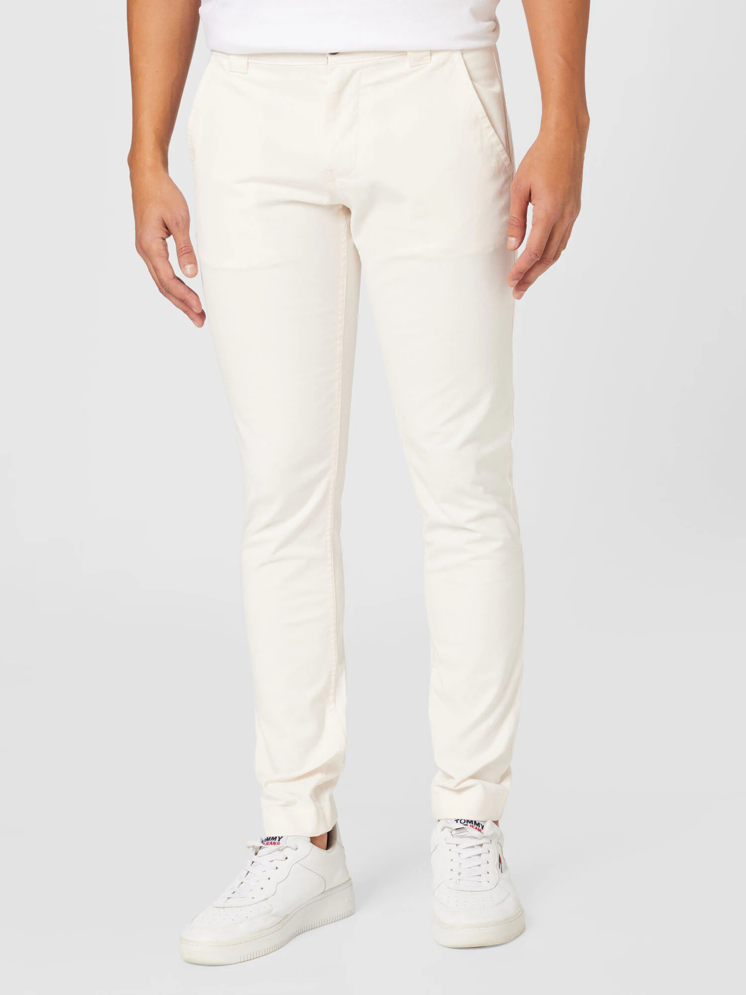 Tommy Jeans Pantaloni eleganți 'SCANTON' alb - Pled.ro