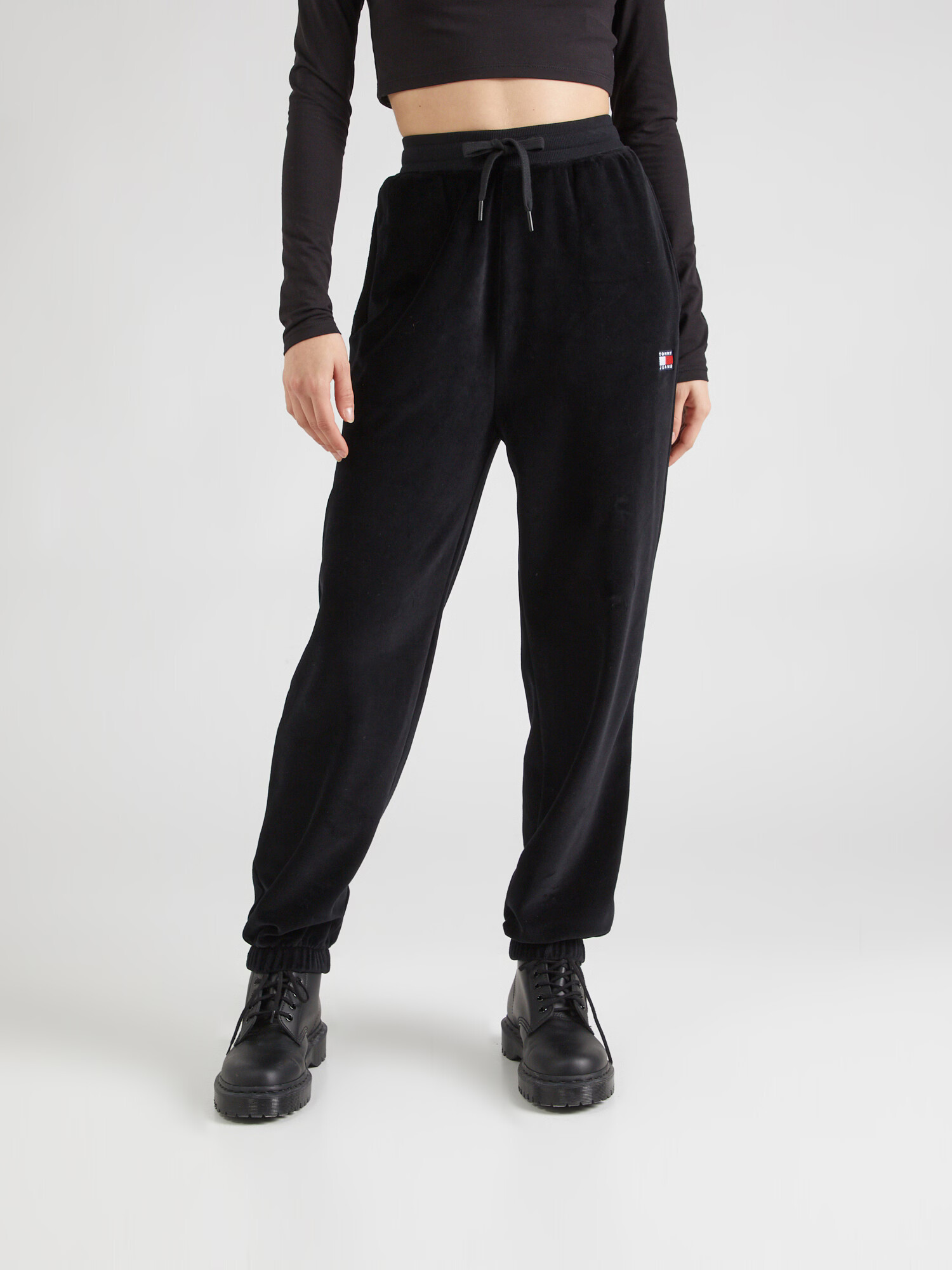 Tommy Jeans Pantaloni negru - Pled.ro