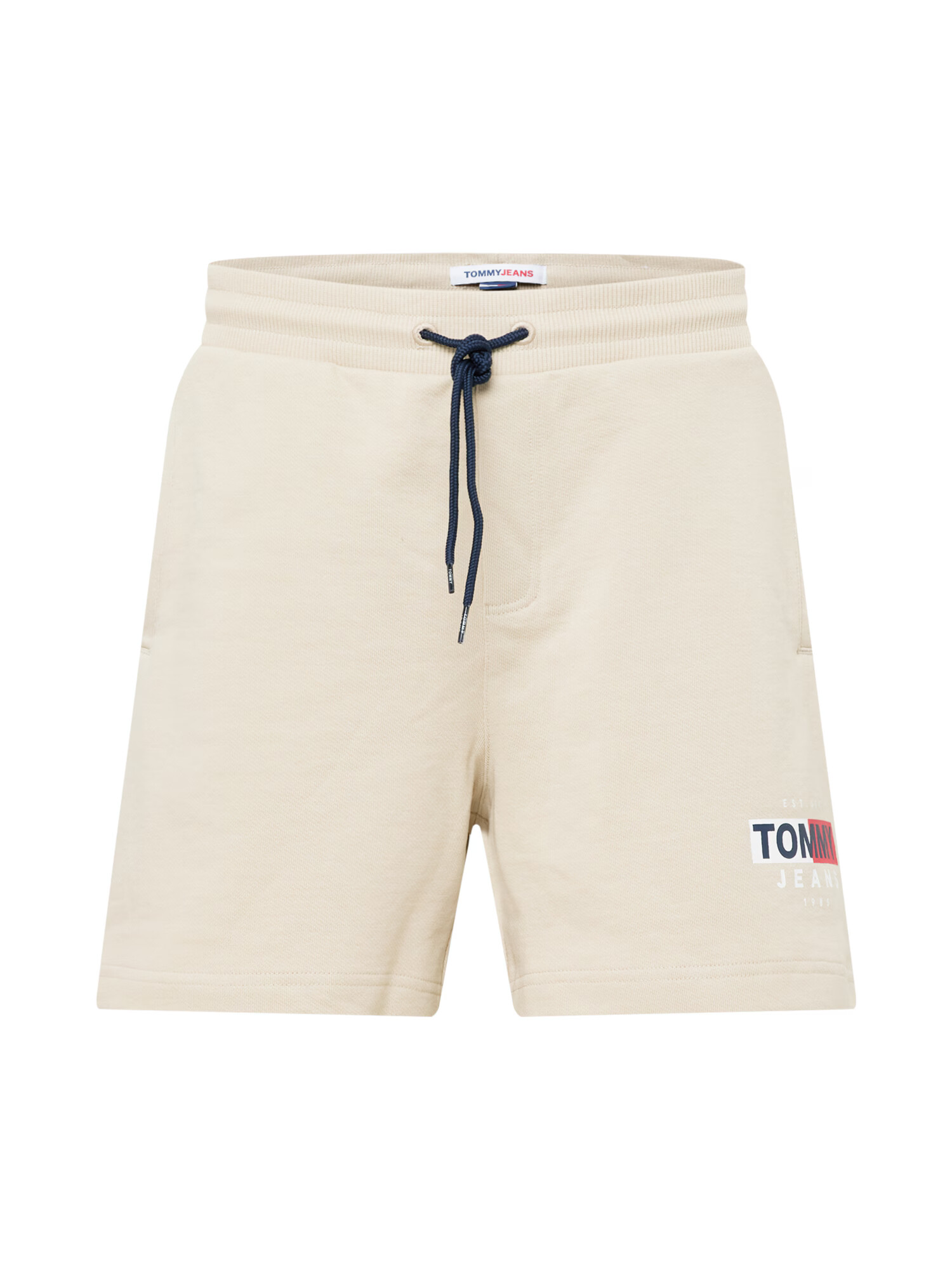 Tommy Jeans Pantaloni nisipiu / albastru marin / roșu / alb - Pled.ro