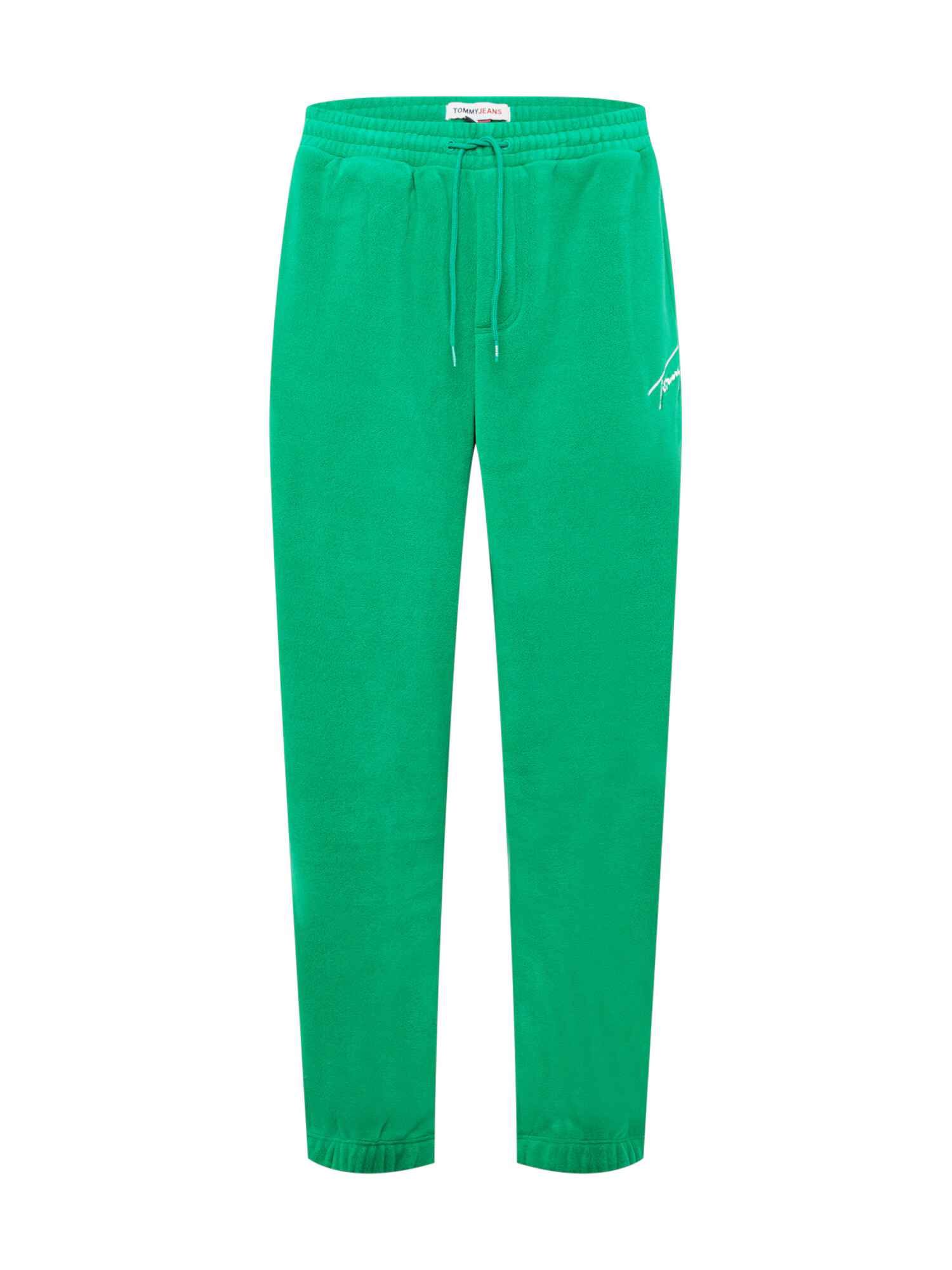 Tommy Jeans Pantaloni verde iarbă / alb - Pled.ro