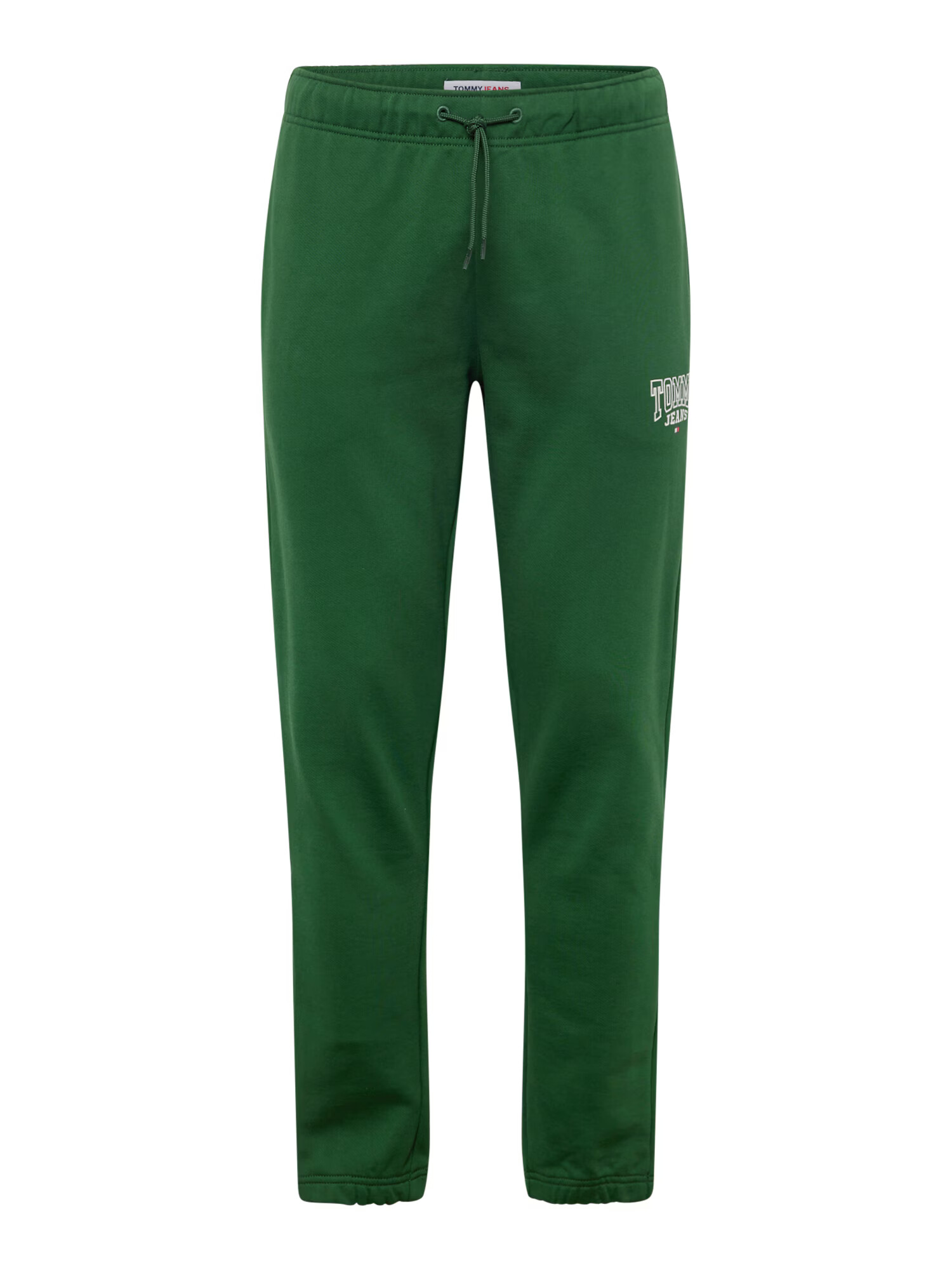 Tommy Jeans Pantaloni verde iarbă / alb - Pled.ro