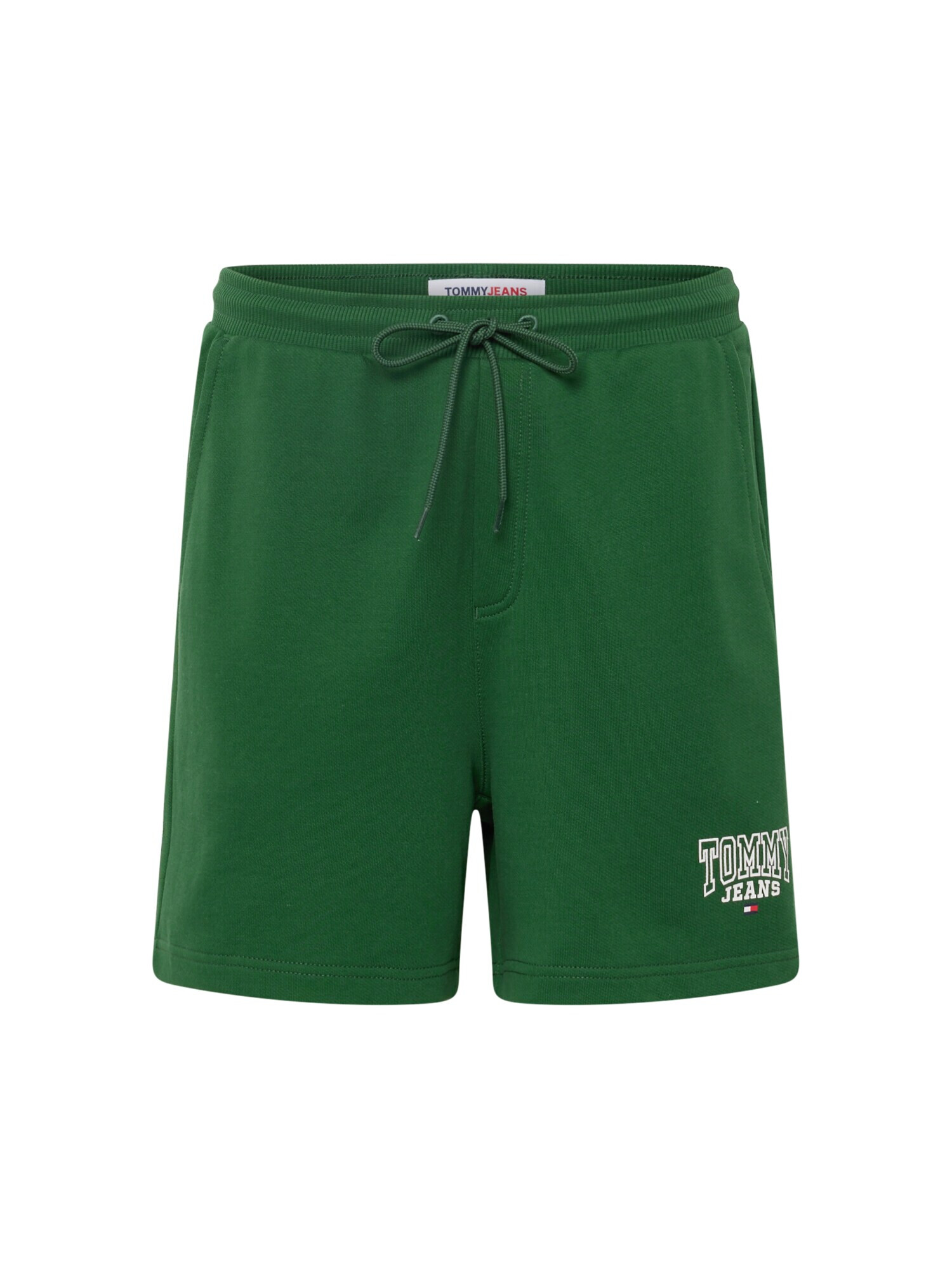 Tommy Jeans Pantaloni verde iarbă / alb - Pled.ro