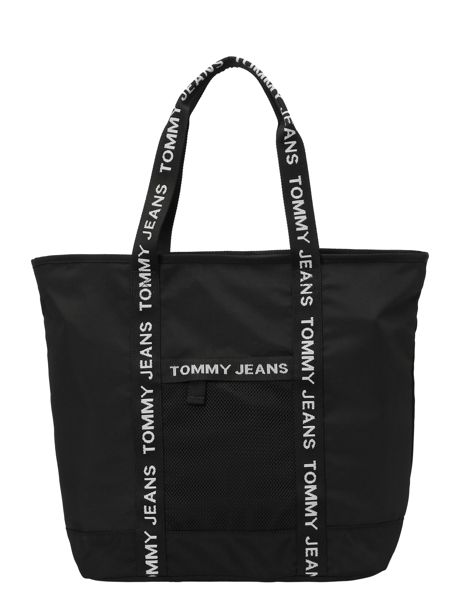 Tommy Jeans Plase de cumpărături negru / alb - Pled.ro