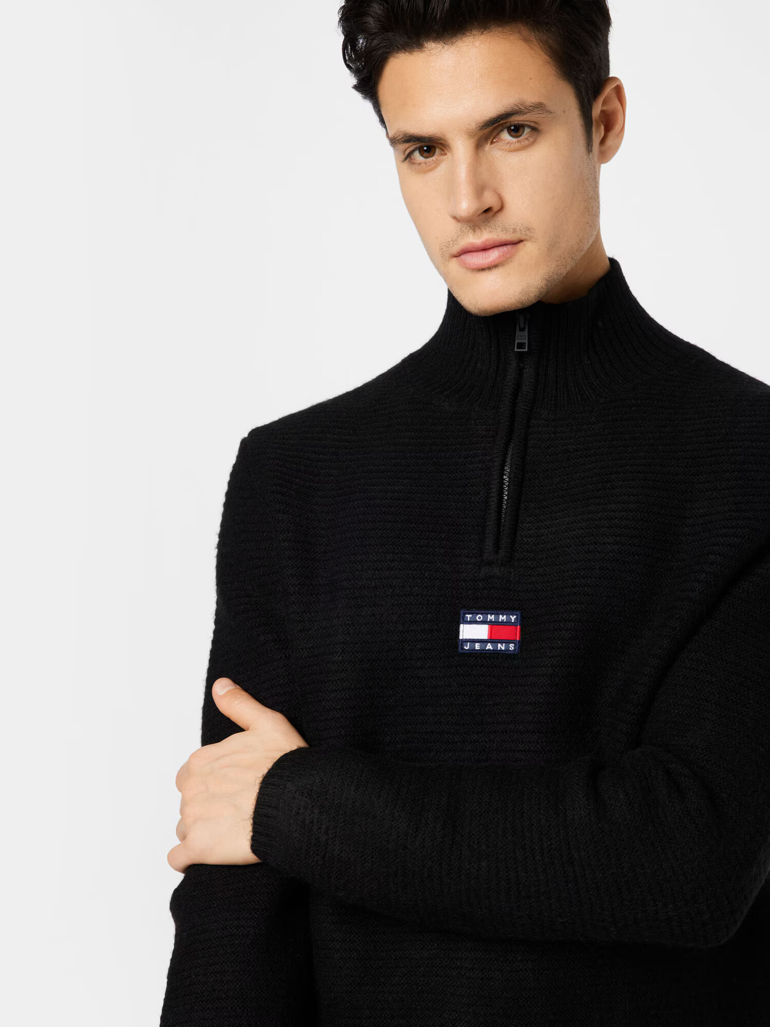 Tommy Jeans Pulover albastru închis / roșu / negru / alb - Pled.ro