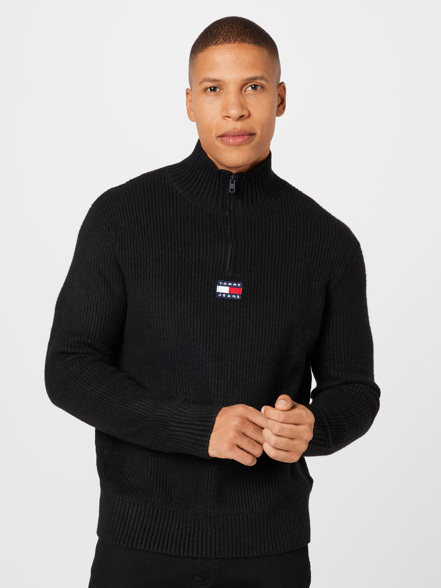 Tommy Jeans Pulover albastru închis / roșu / negru / alb - Pled.ro