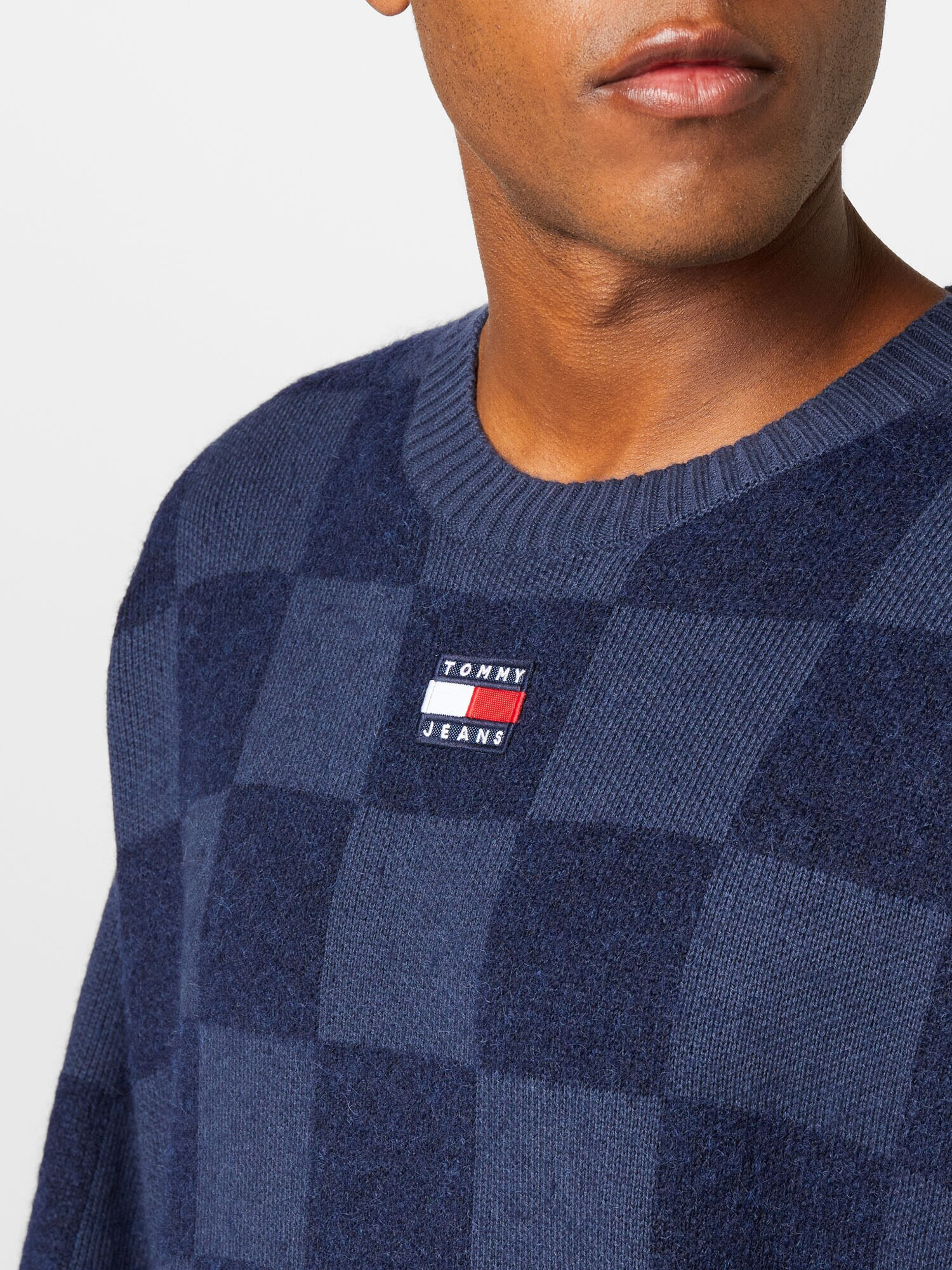 Tommy Jeans Pulover albastru marin / bleumarin / roșu / alb - Pled.ro