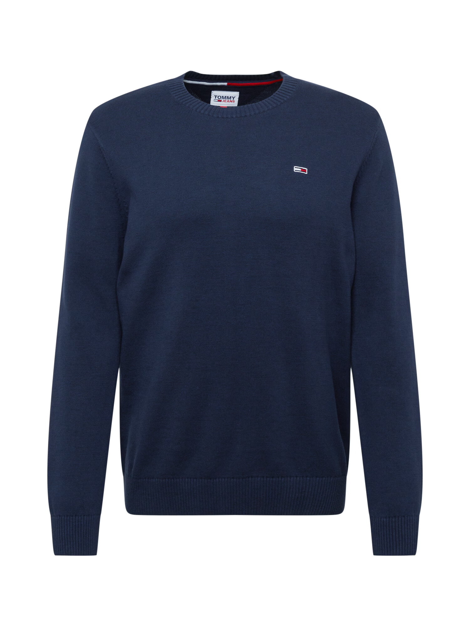 Tommy Jeans Pulover 'Essential' bleumarin / roși aprins / alb - Pled.ro