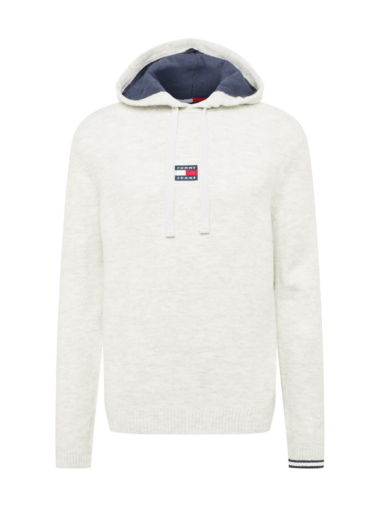 Tommy Jeans Pulover bleumarin / gri deschis / roșu / alb - Pled.ro