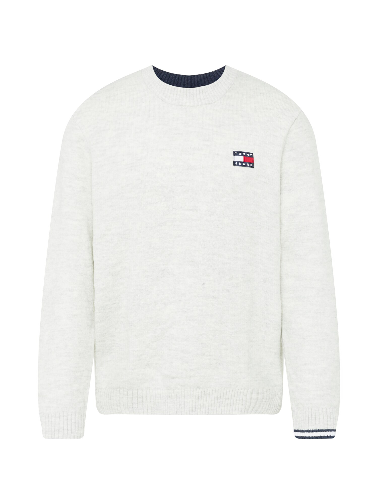 Tommy Jeans Pulover bleumarin / gri / roșu / alb - Pled.ro