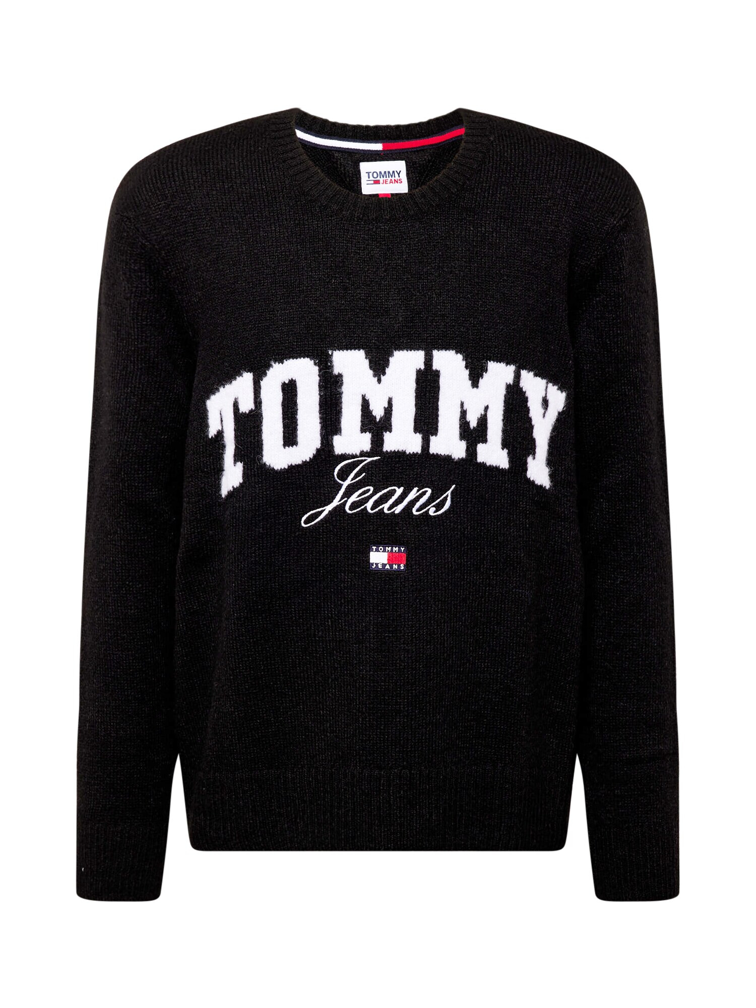 Tommy Jeans Pulover bleumarin / roșu / negru / alb - Pled.ro