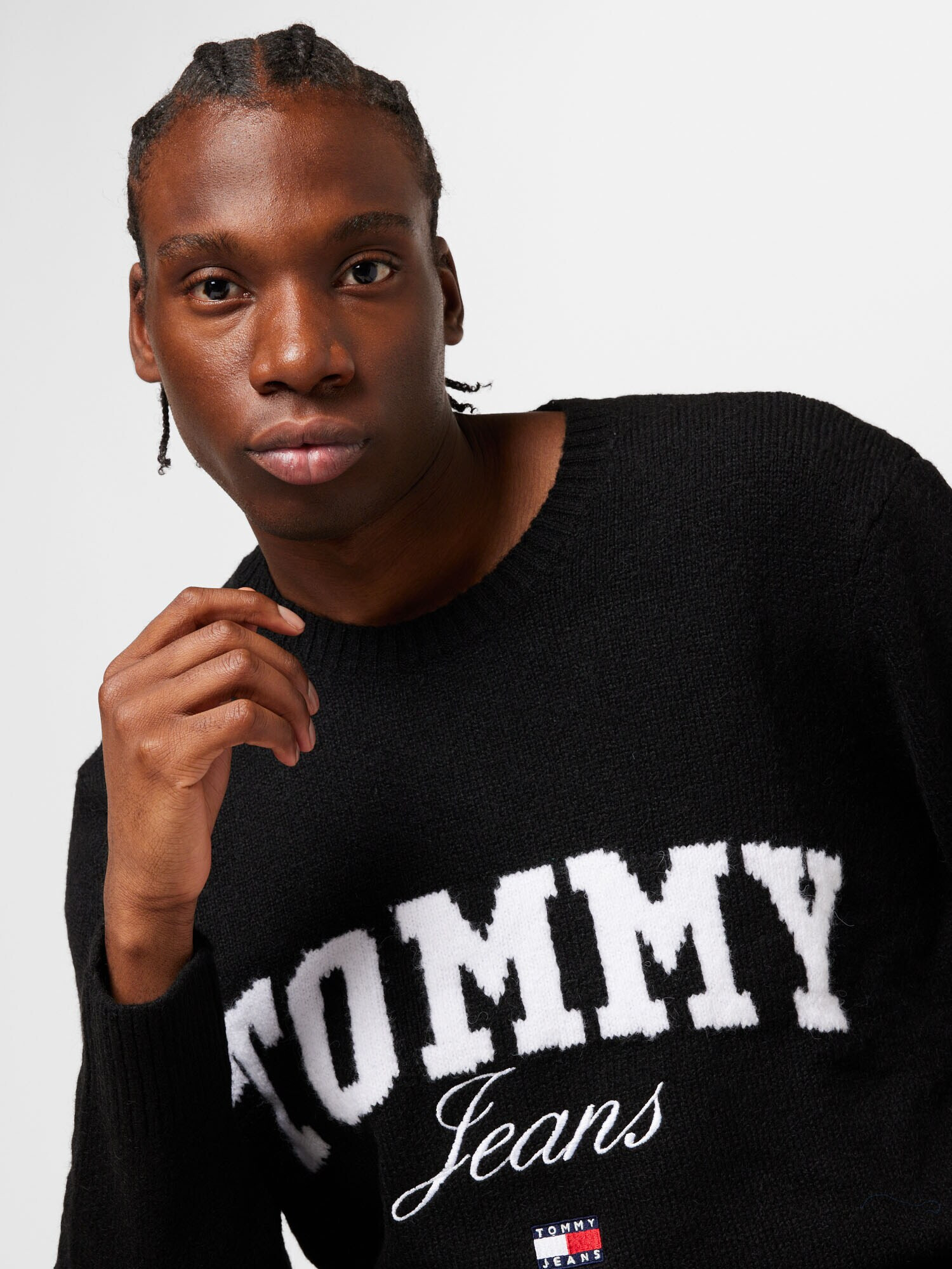 Tommy Jeans Pulover bleumarin / roșu / negru / alb - Pled.ro