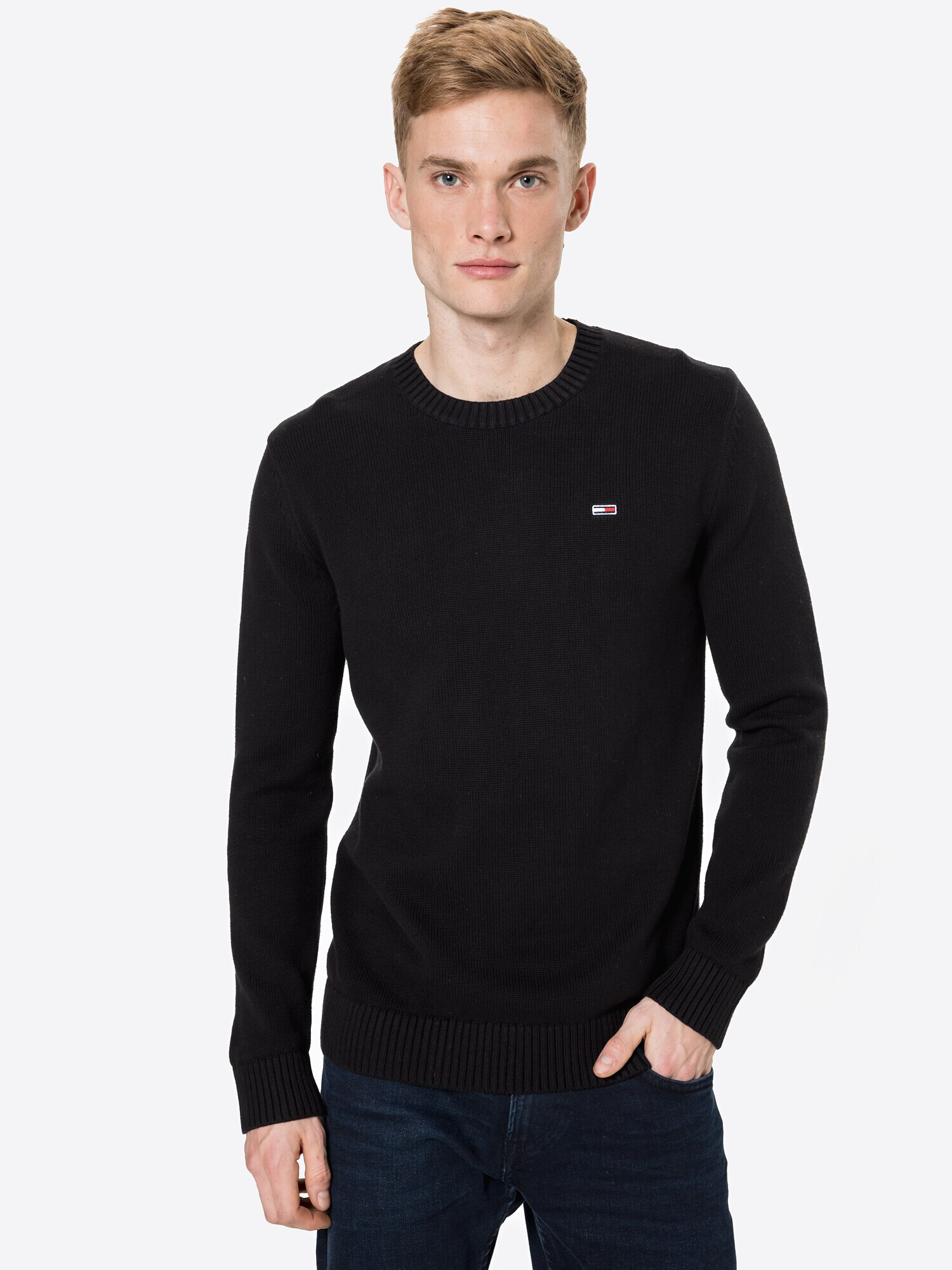 Tommy Jeans Pulover negru - Pled.ro