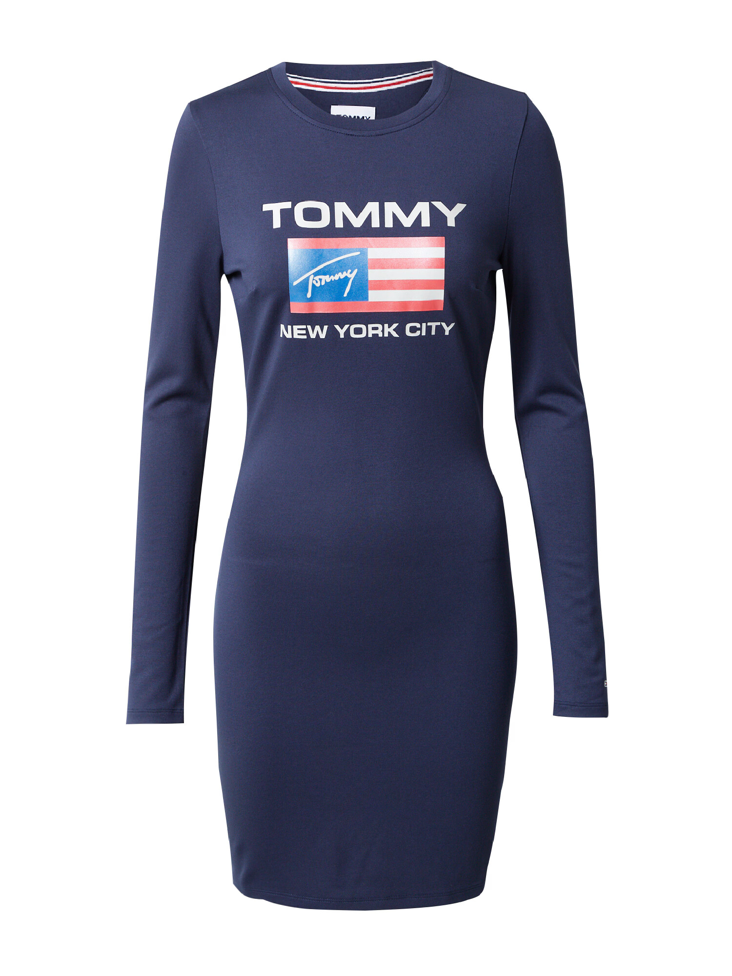 Tommy Jeans Rochie albastru / bleumarin / roșu / alb - Pled.ro