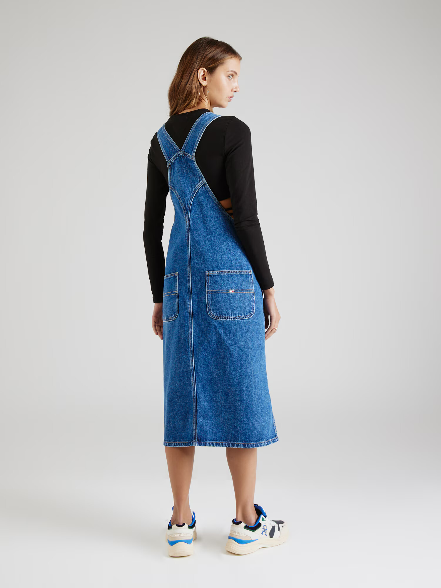 Tommy Jeans Rochie albastru denim / albastru închis / roșu / alb - Pled.ro