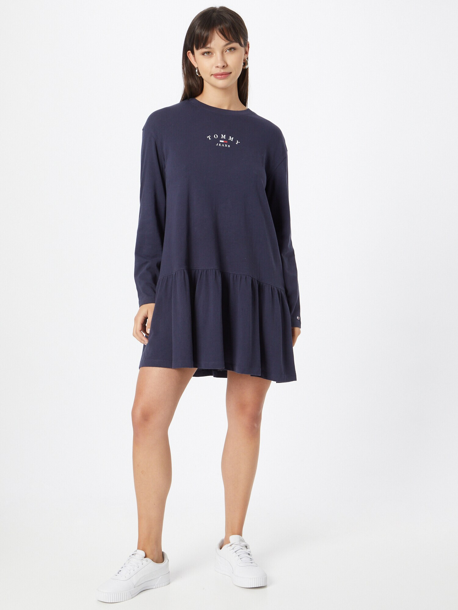 Tommy Jeans Rochie bleumarin / alb - Pled.ro