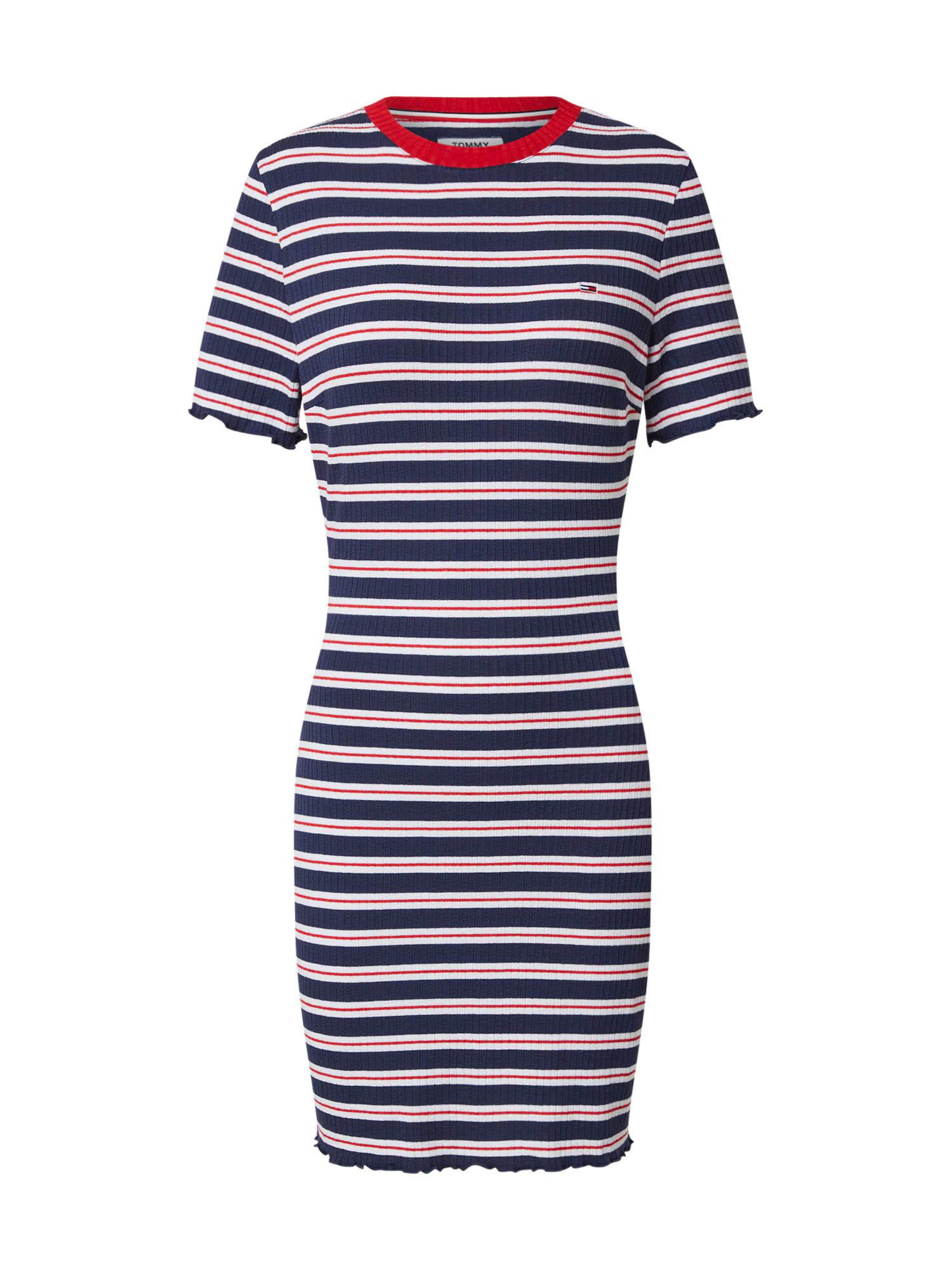 Tommy Jeans Rochie bleumarin / alb - Pled.ro