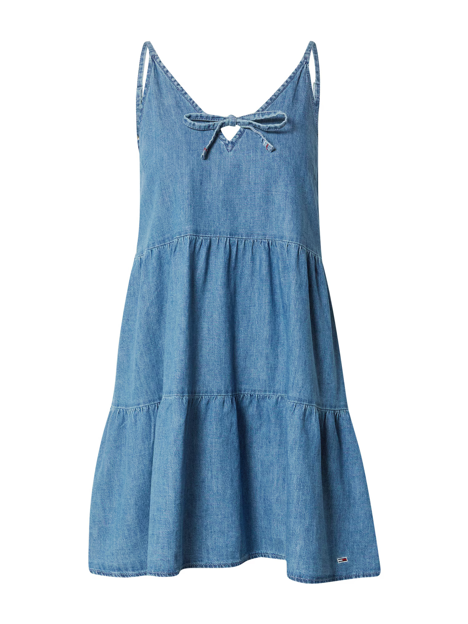 Tommy Jeans Rochie bleumarin / albastru denim / roșu / alb - Pled.ro