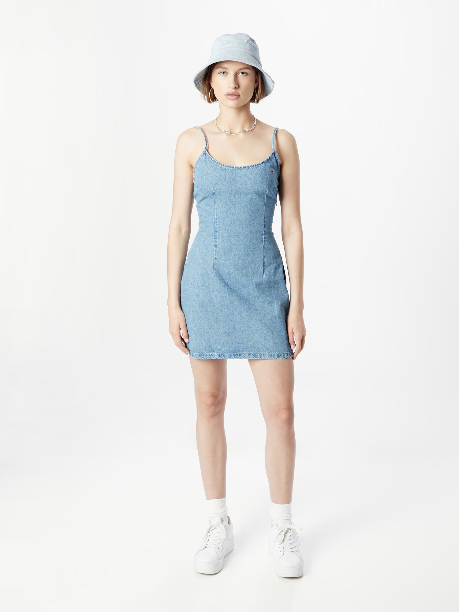 Tommy Jeans Rochie de vară albastru denim - Pled.ro