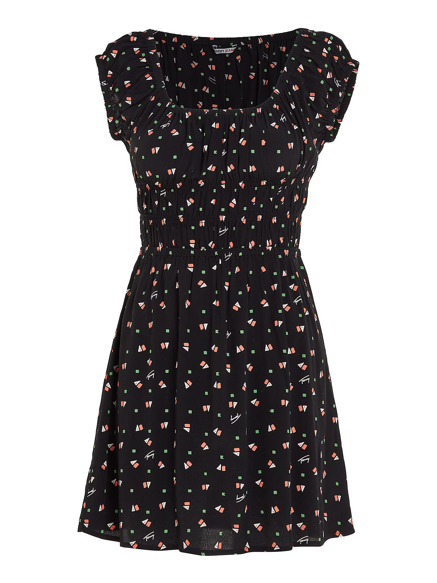 Tommy Jeans Rochie 'Ditsy' negru / alb - Pled.ro