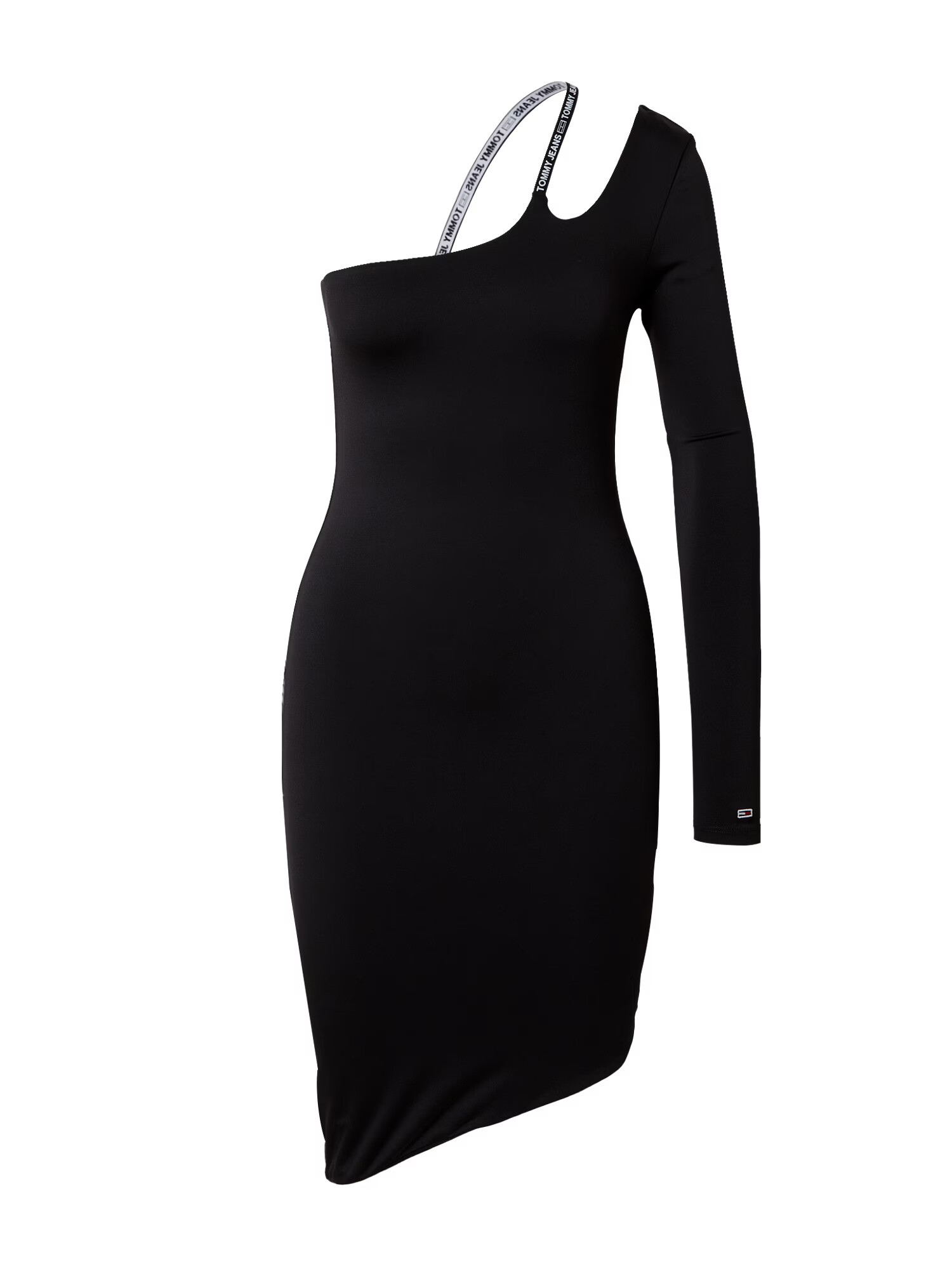 Tommy Jeans Rochie negru / alb - Pled.ro