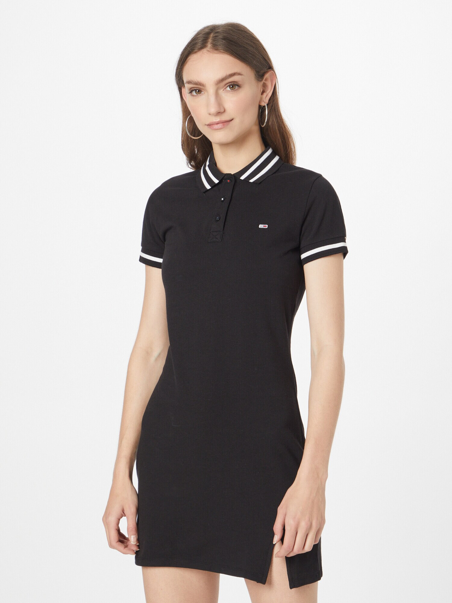 Tommy Jeans Rochie roși aprins / negru / alb - Pled.ro