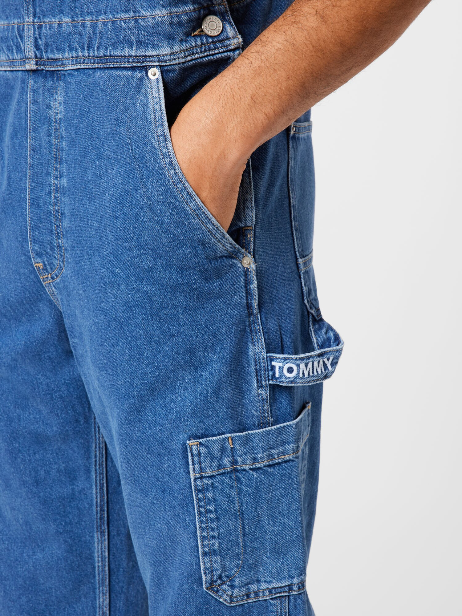 Tommy Jeans Salopetă albastru denim - Pled.ro