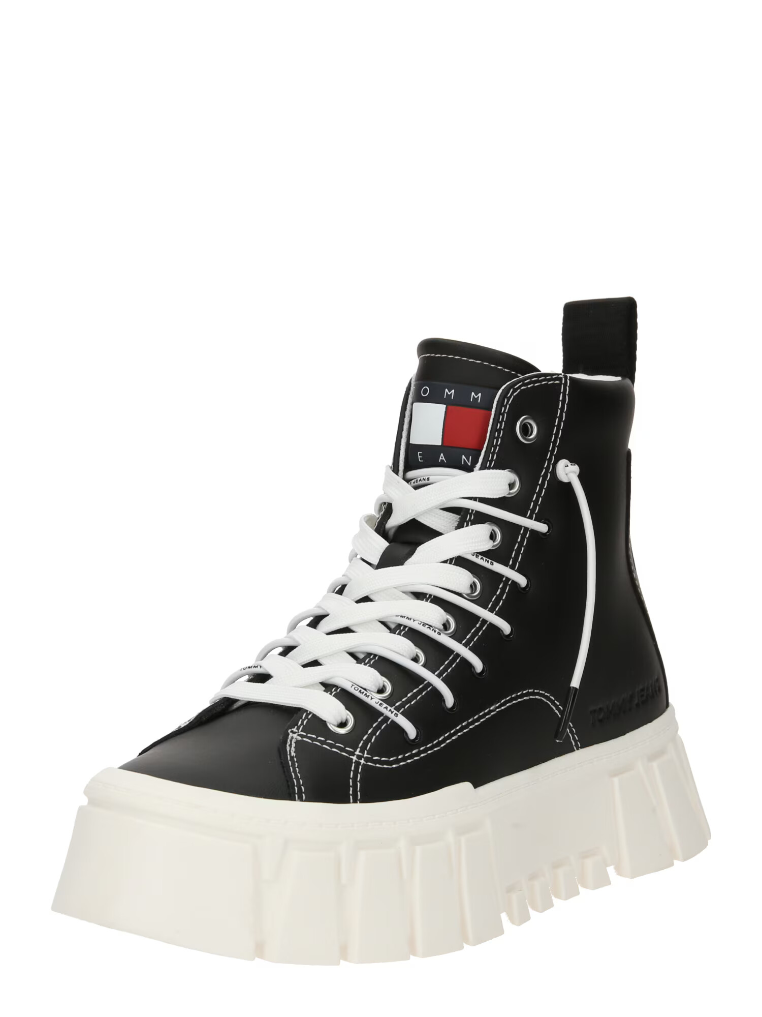 Tommy Jeans Sneaker înalt bleumarin / roșu / negru / alb - Pled.ro