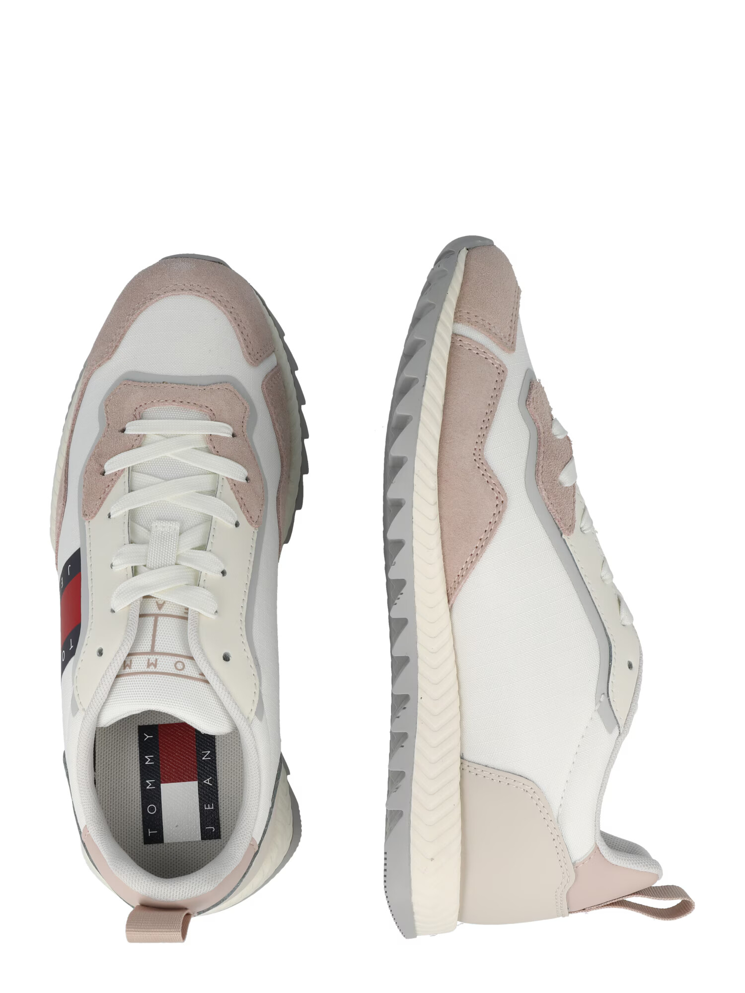 Tommy Jeans Sneaker low bej / alb kitt / bleumarin / alb - Pled.ro