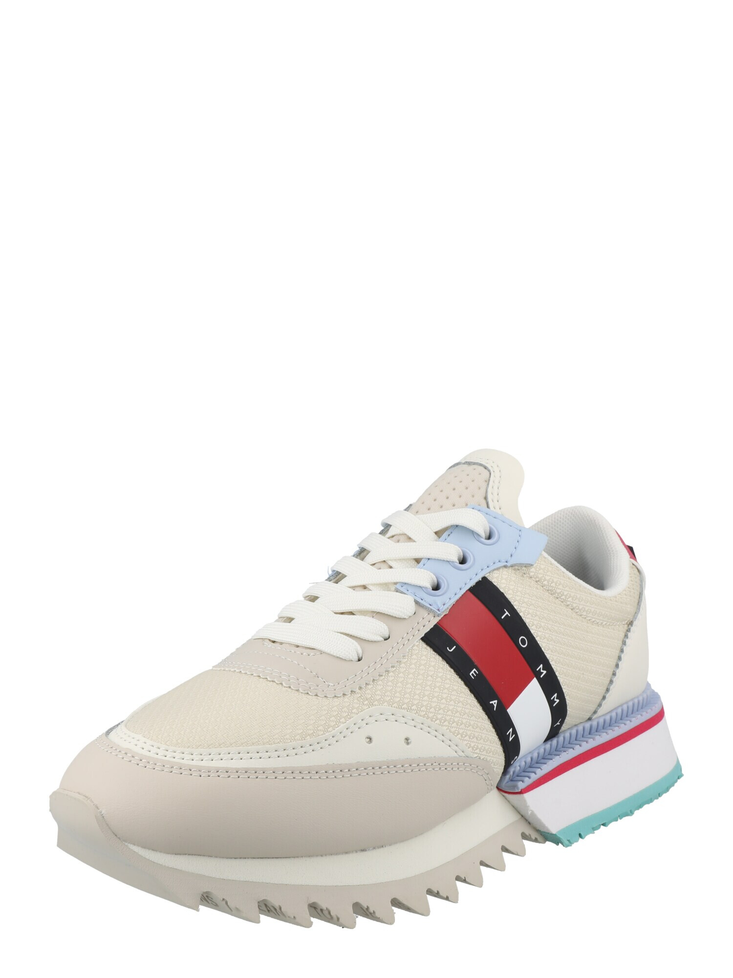 Tommy Jeans Sneaker low bej / albastru marin / roșu / alb - Pled.ro