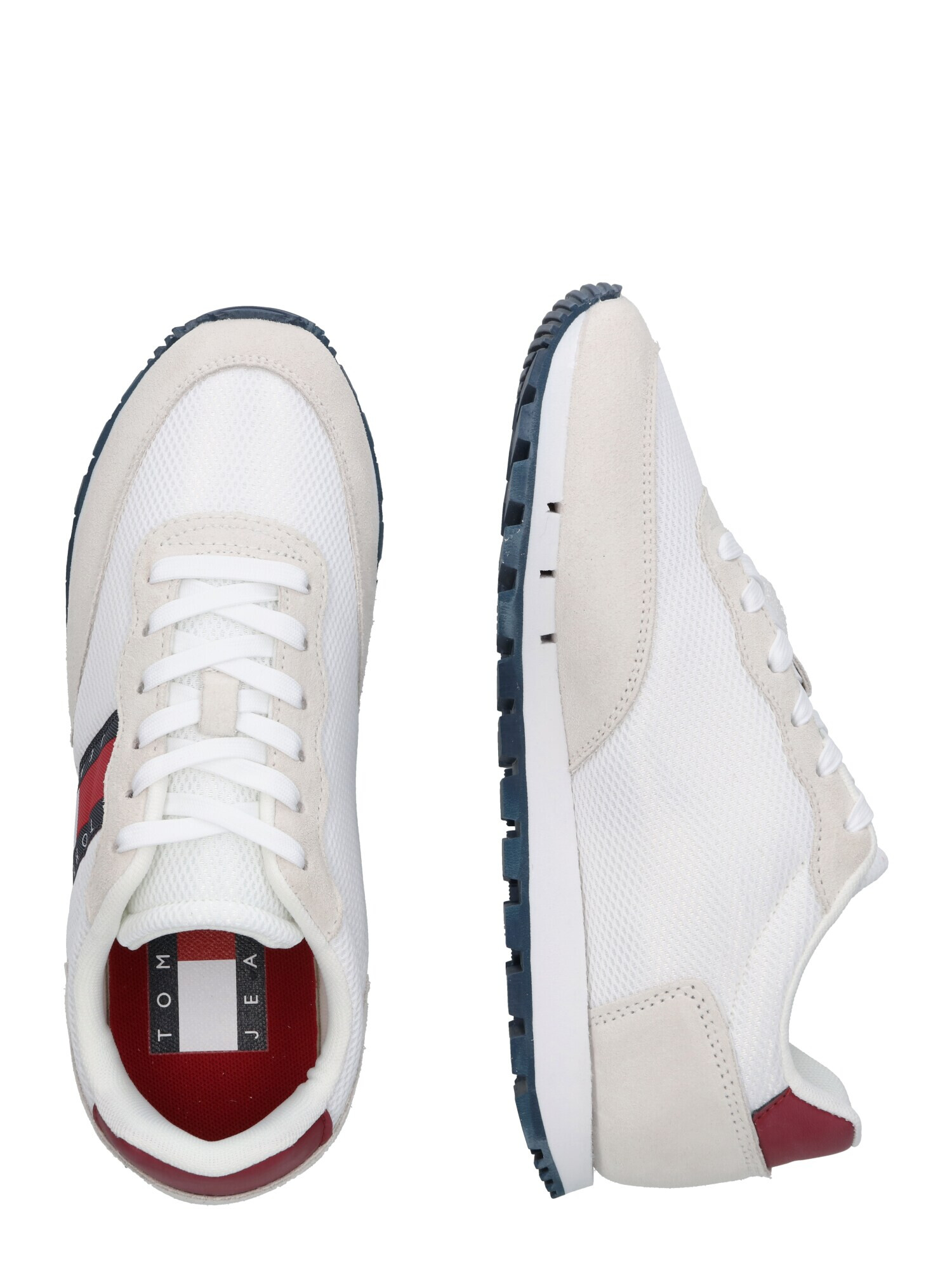 Tommy Jeans Sneaker low bej / albastru marin / sângeriu / alb - Pled.ro