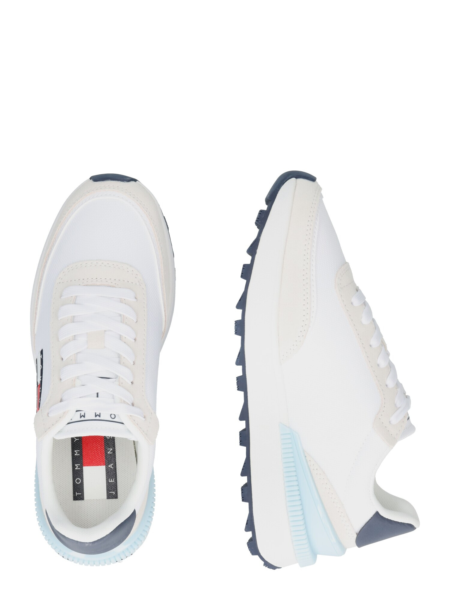 Tommy Jeans Sneaker low bej / albastru noapte / roșu / alb - Pled.ro