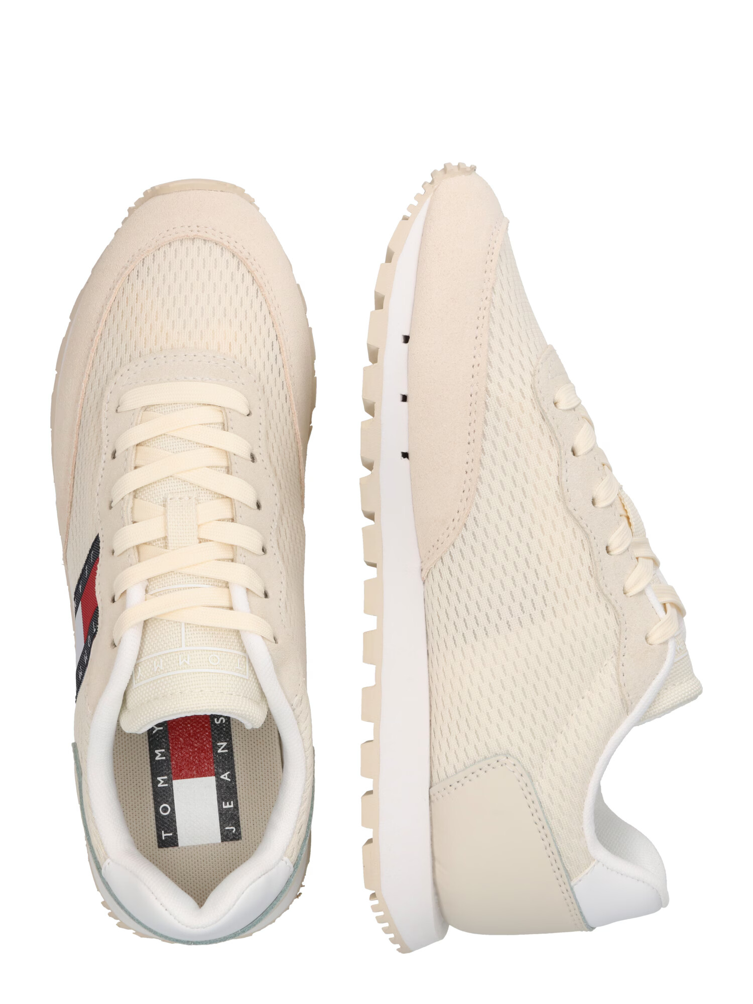 Tommy Jeans Sneaker low bej / bleumarin / roșu / alb - Pled.ro