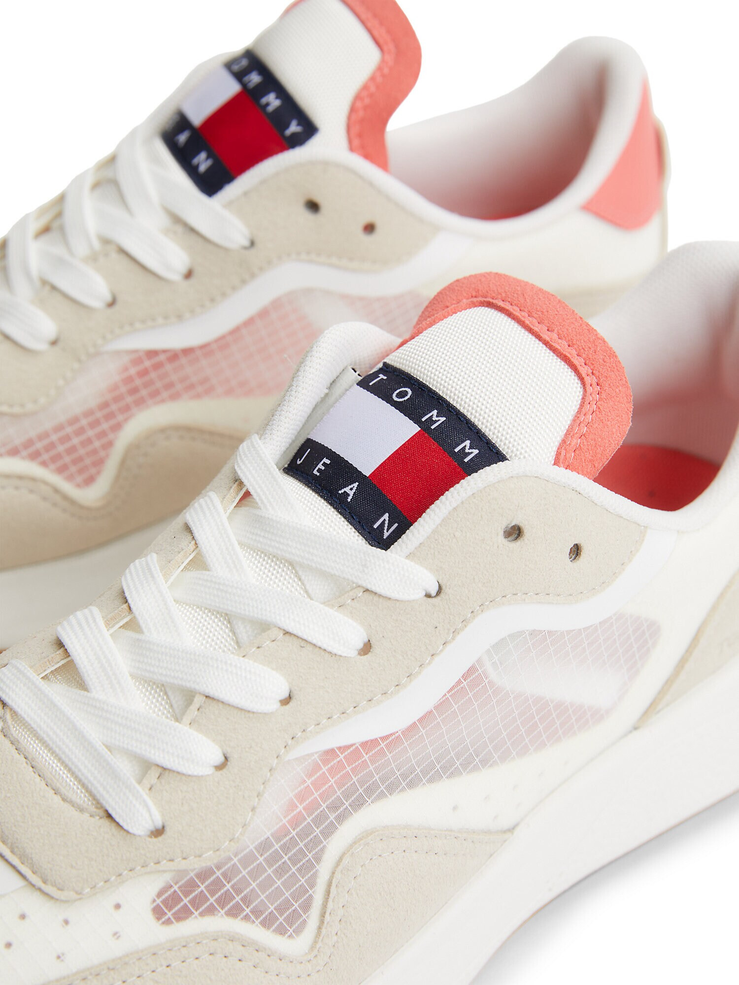 Tommy Jeans Sneaker low bej / portocaliu somon / alb - Pled.ro