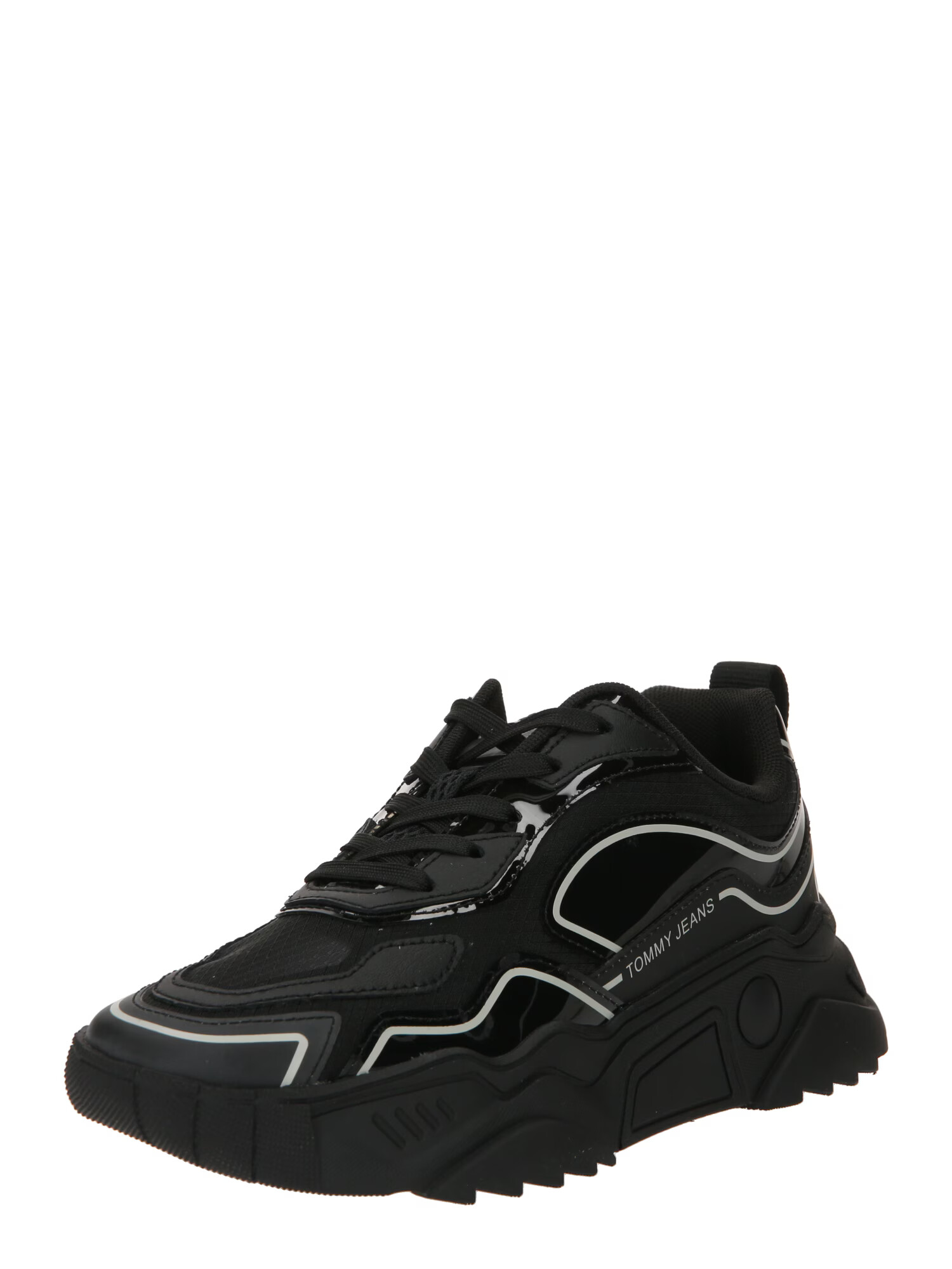 Tommy Jeans Sneaker low 'CHUNKY RUNNER' gri / negru - Pled.ro