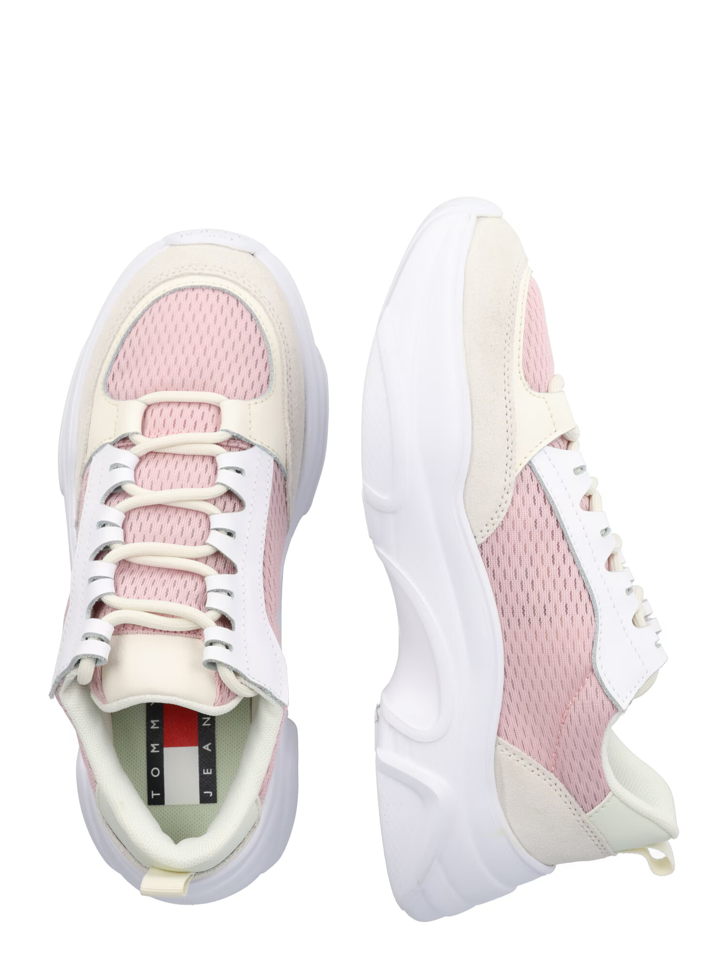 Tommy Jeans Sneaker low crem / albastru marin / roz deschis / alb - Pled.ro