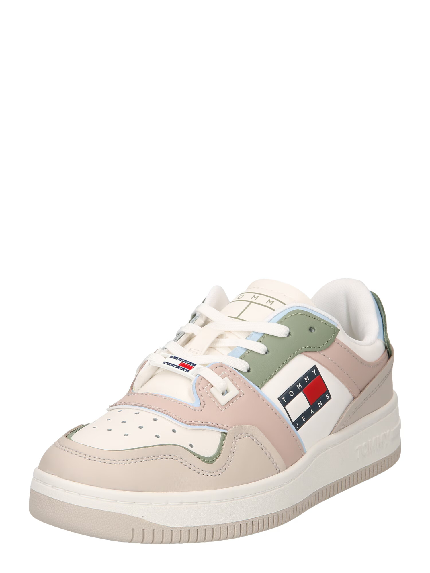 Tommy Jeans Sneaker low crem / culoarea pielii / albastru închis / oliv - Pled.ro