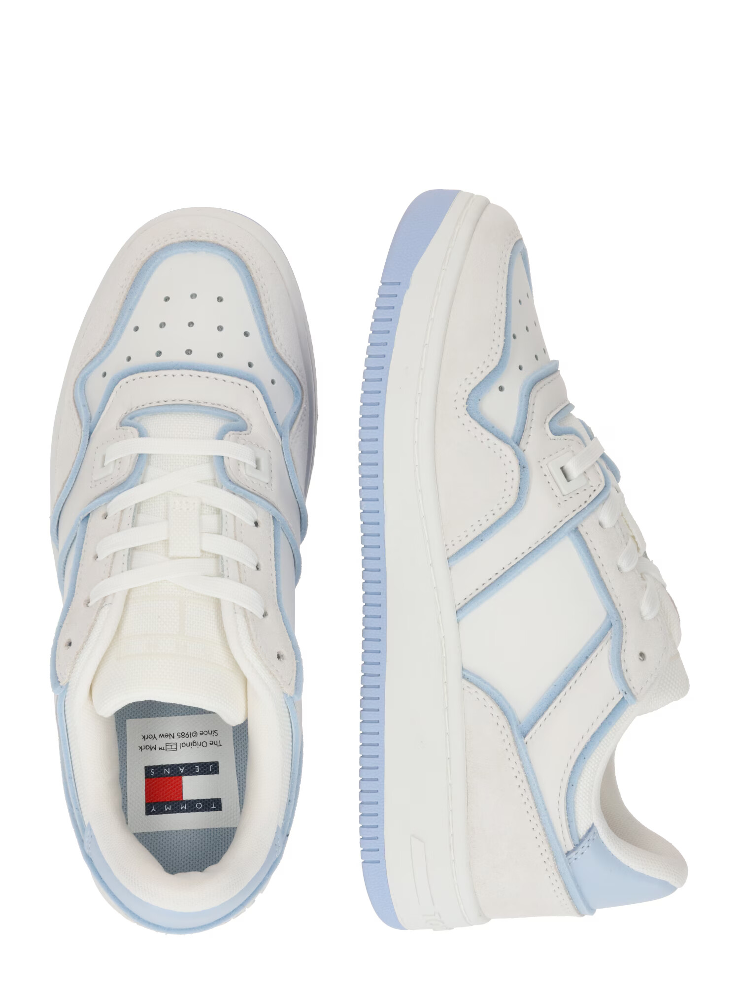 Tommy Jeans Sneaker low ecru / albastru / alb - Pled.ro