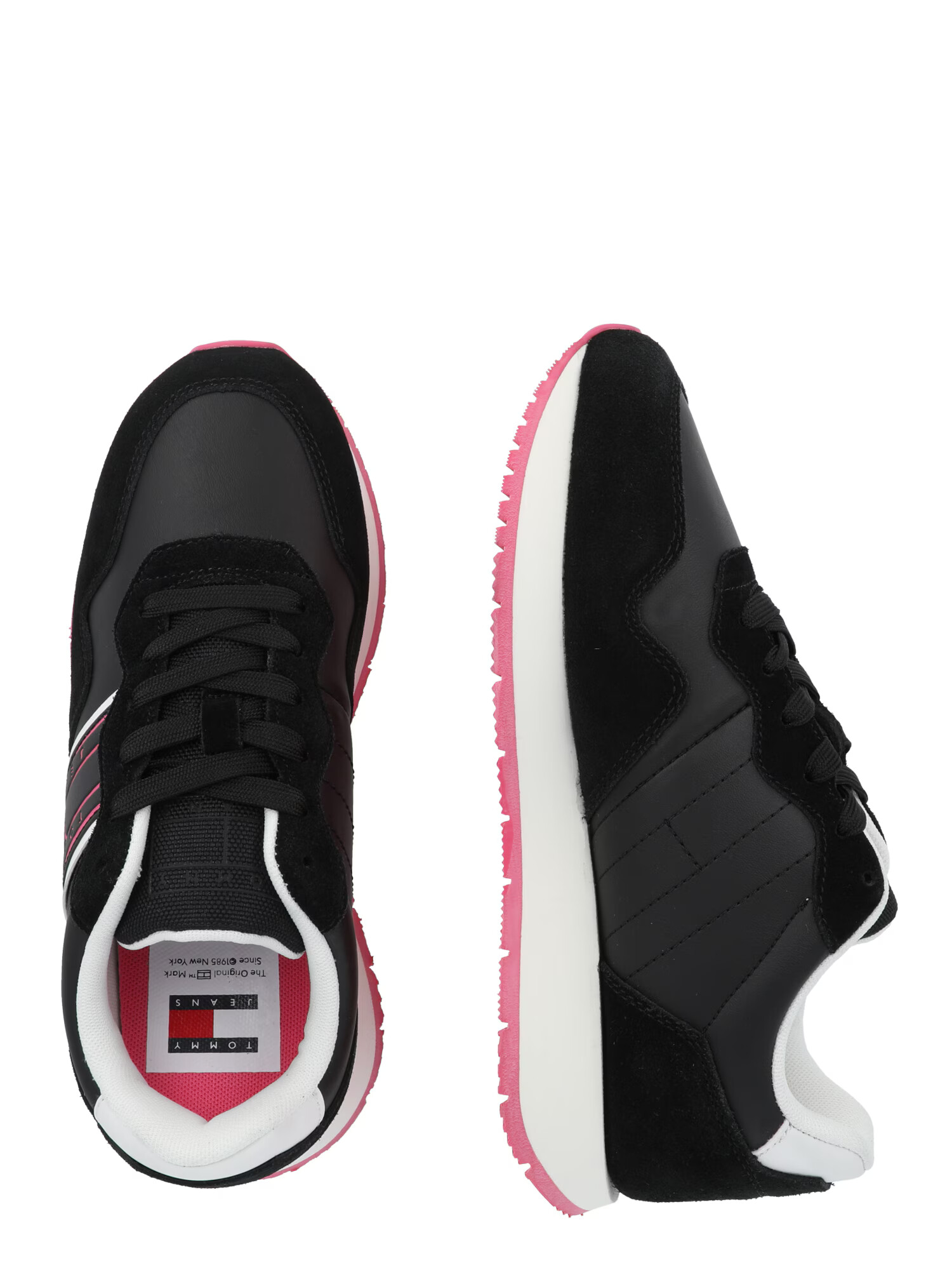 Tommy Jeans Sneaker low 'Eva Runner Mat' roz deschis / negru / alb - Pled.ro