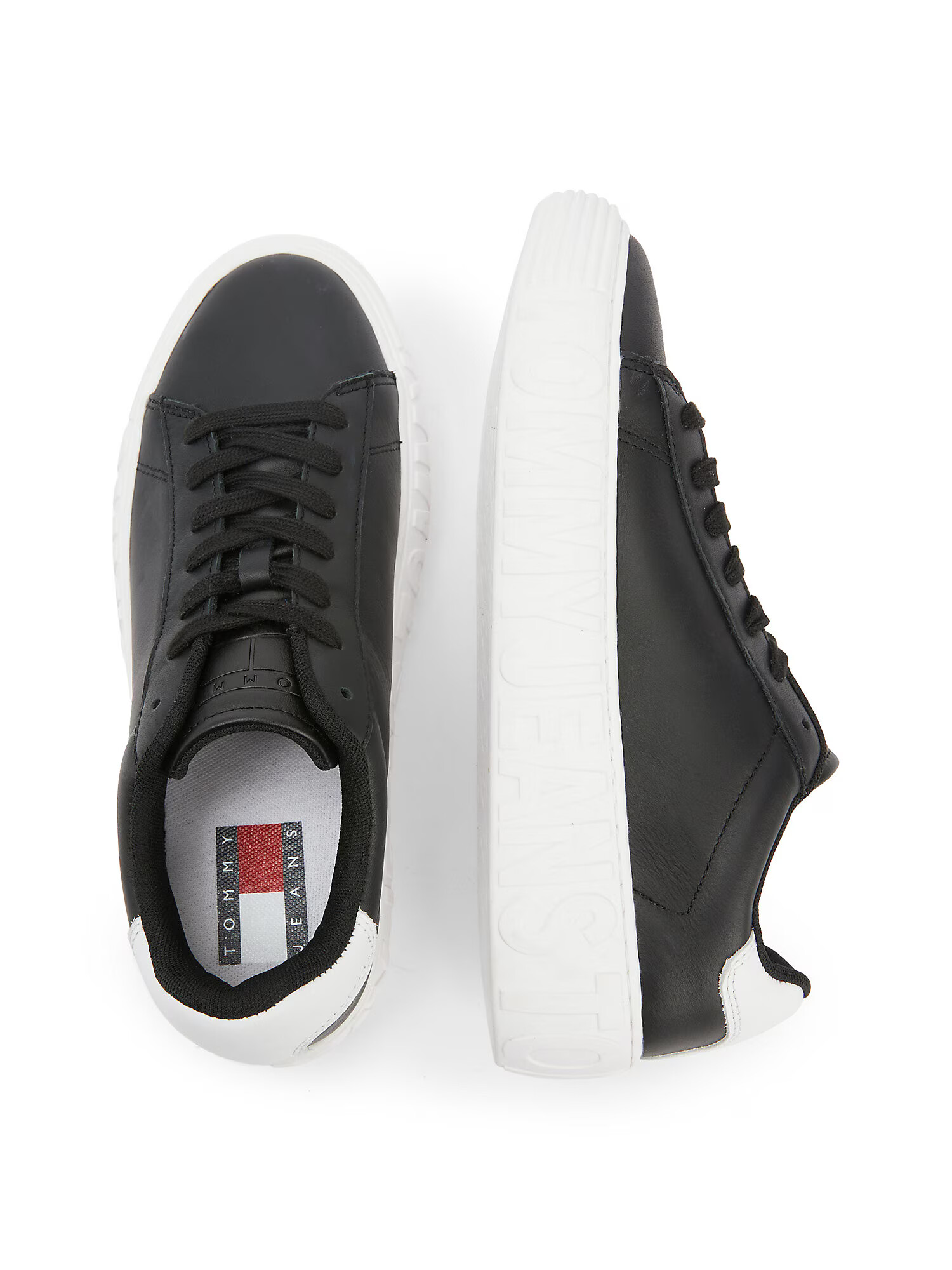 Tommy Jeans Sneaker low negru / alb - Pled.ro