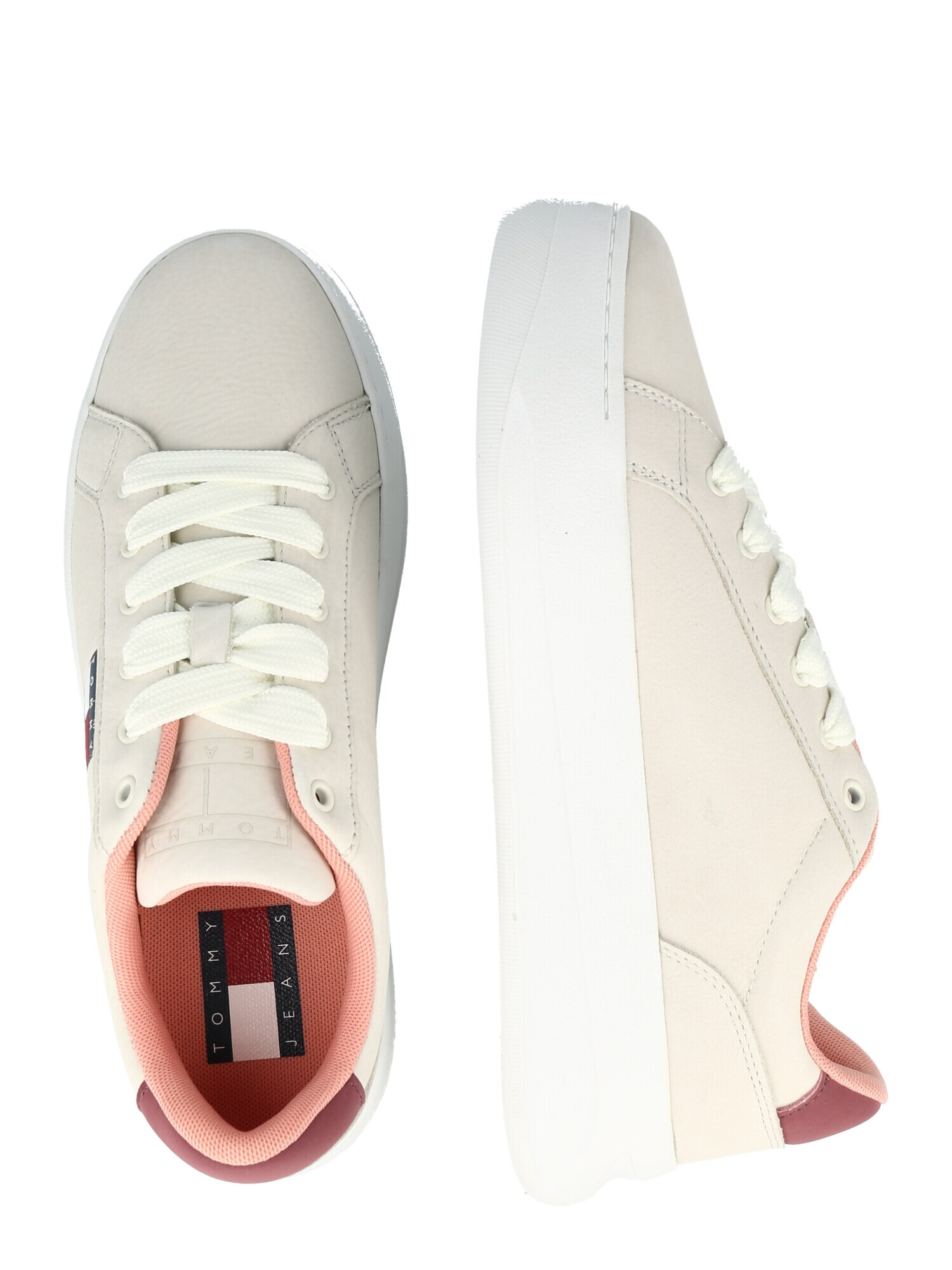 Tommy Jeans Sneaker low 'REN' bleumarin / roșu vin / roși aprins / alb murdar - Pled.ro