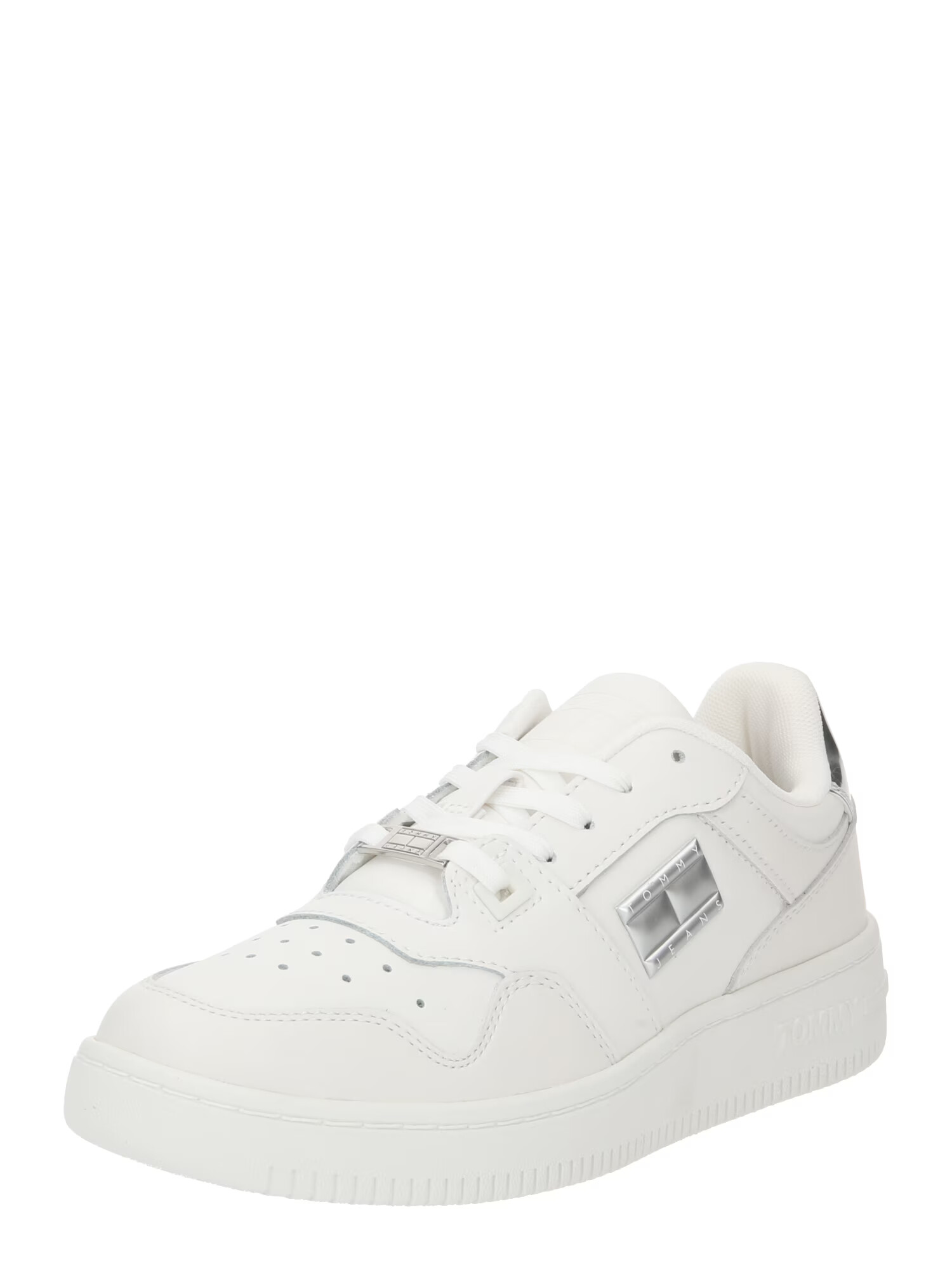 Tommy Jeans Sneaker low 'RETRO BASKET' argintiu / alb - Pled.ro