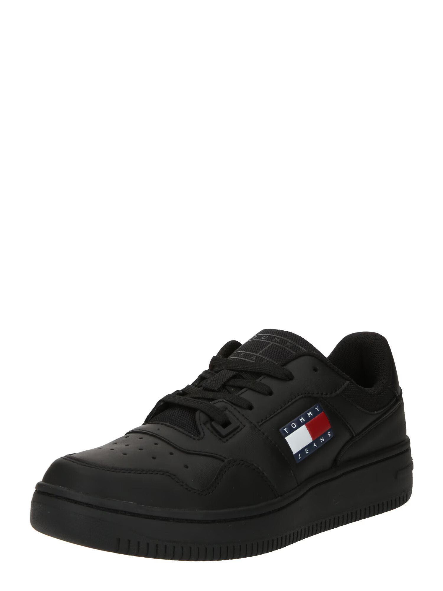 Tommy Jeans Sneaker low 'RETRO BASKET ESS MEG 3A3' bleumarin / roșu / negru / alb - Pled.ro