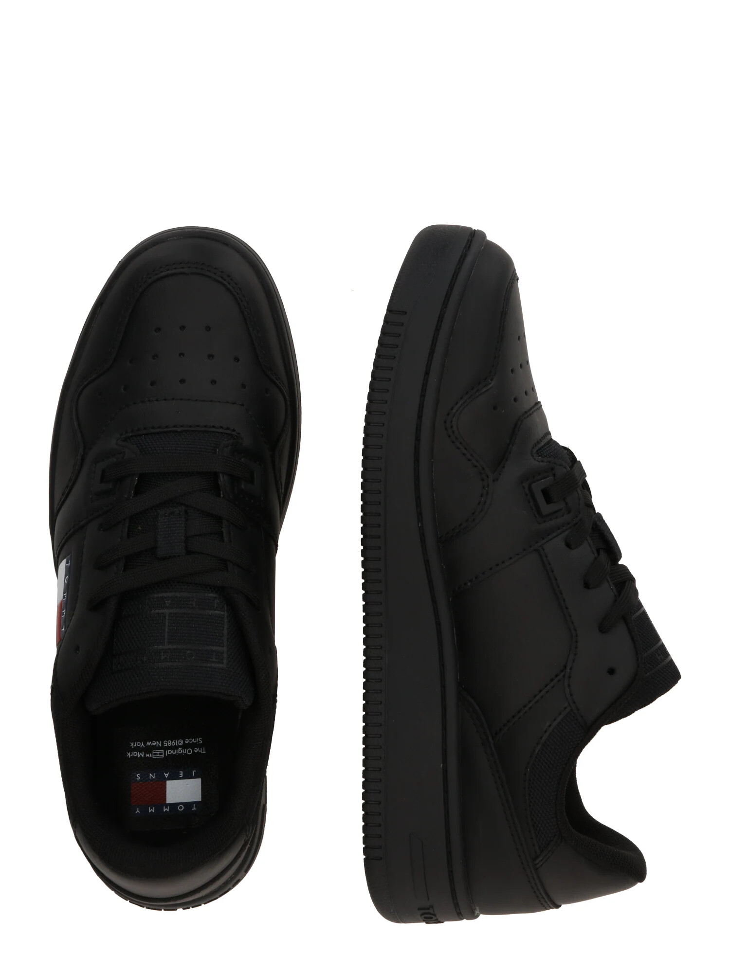 Tommy Jeans Sneaker low 'RETRO BASKET ESS MEG 3A3' bleumarin / roșu / negru / alb - Pled.ro