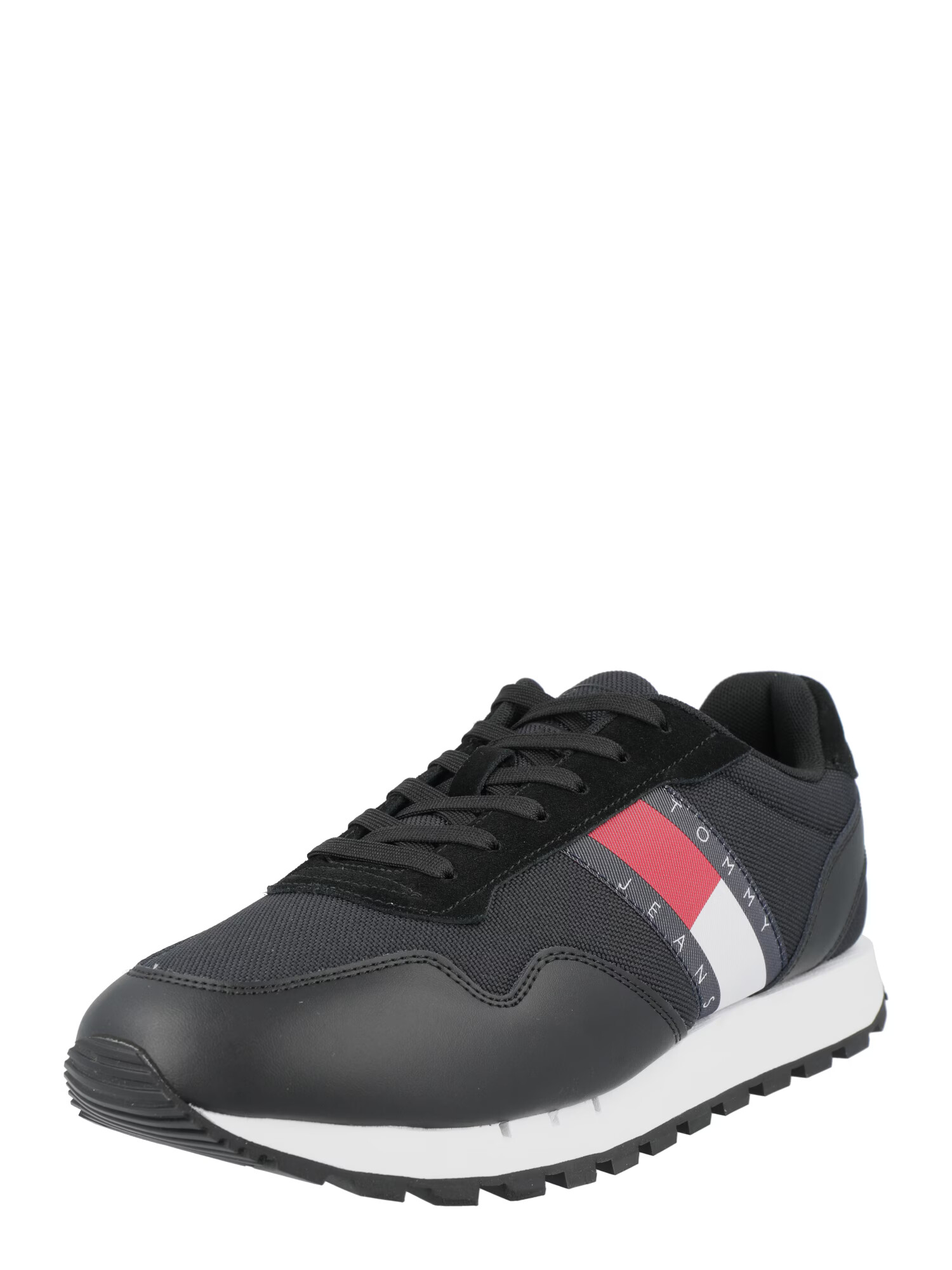 TOMMY HILFIGER Sneaker low roșu / negru / alb - Pled.ro