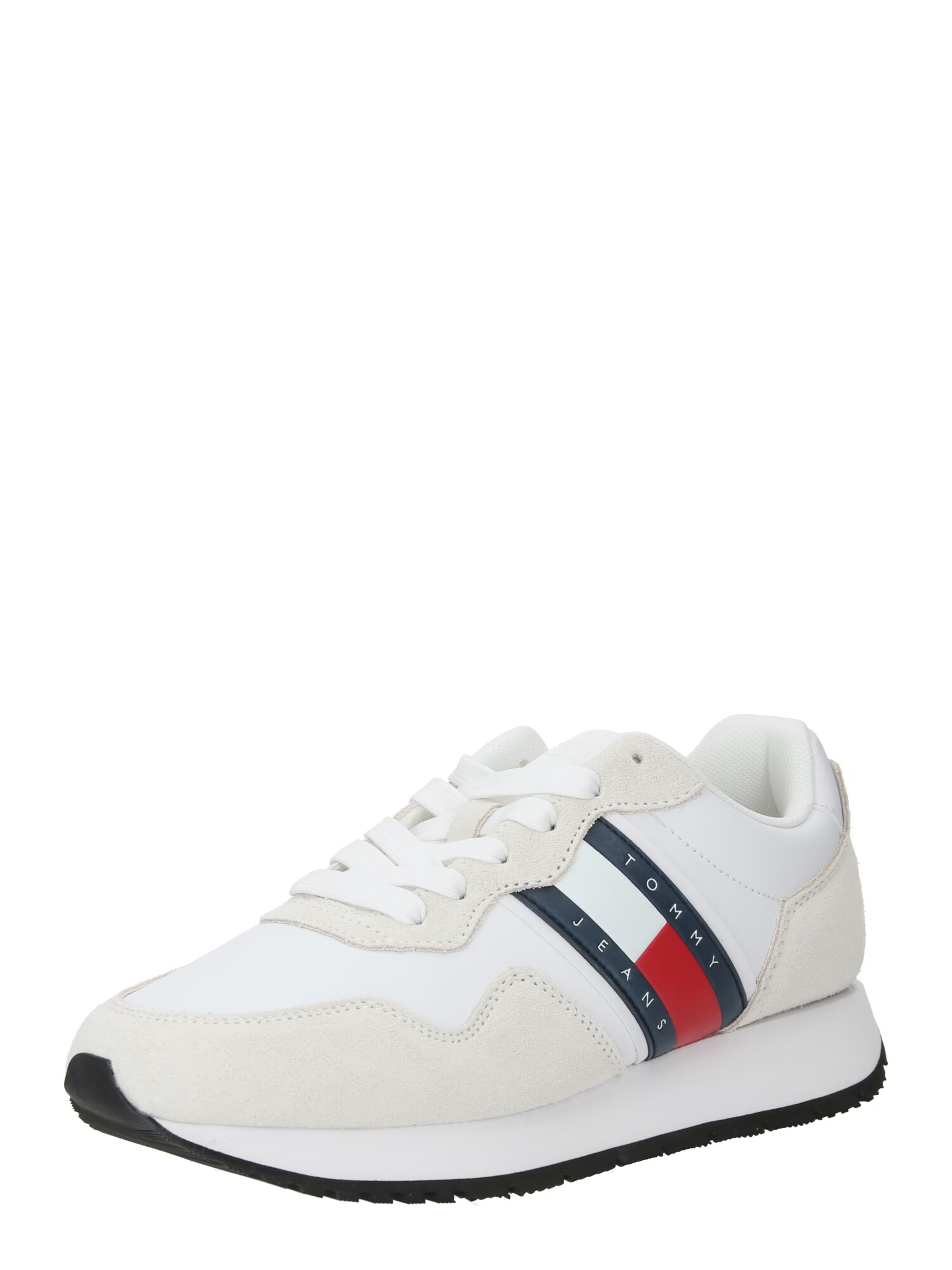 Tommy Jeans Sneaker low 'Runner Mat' bleumarin / sângeriu / alb - Pled.ro