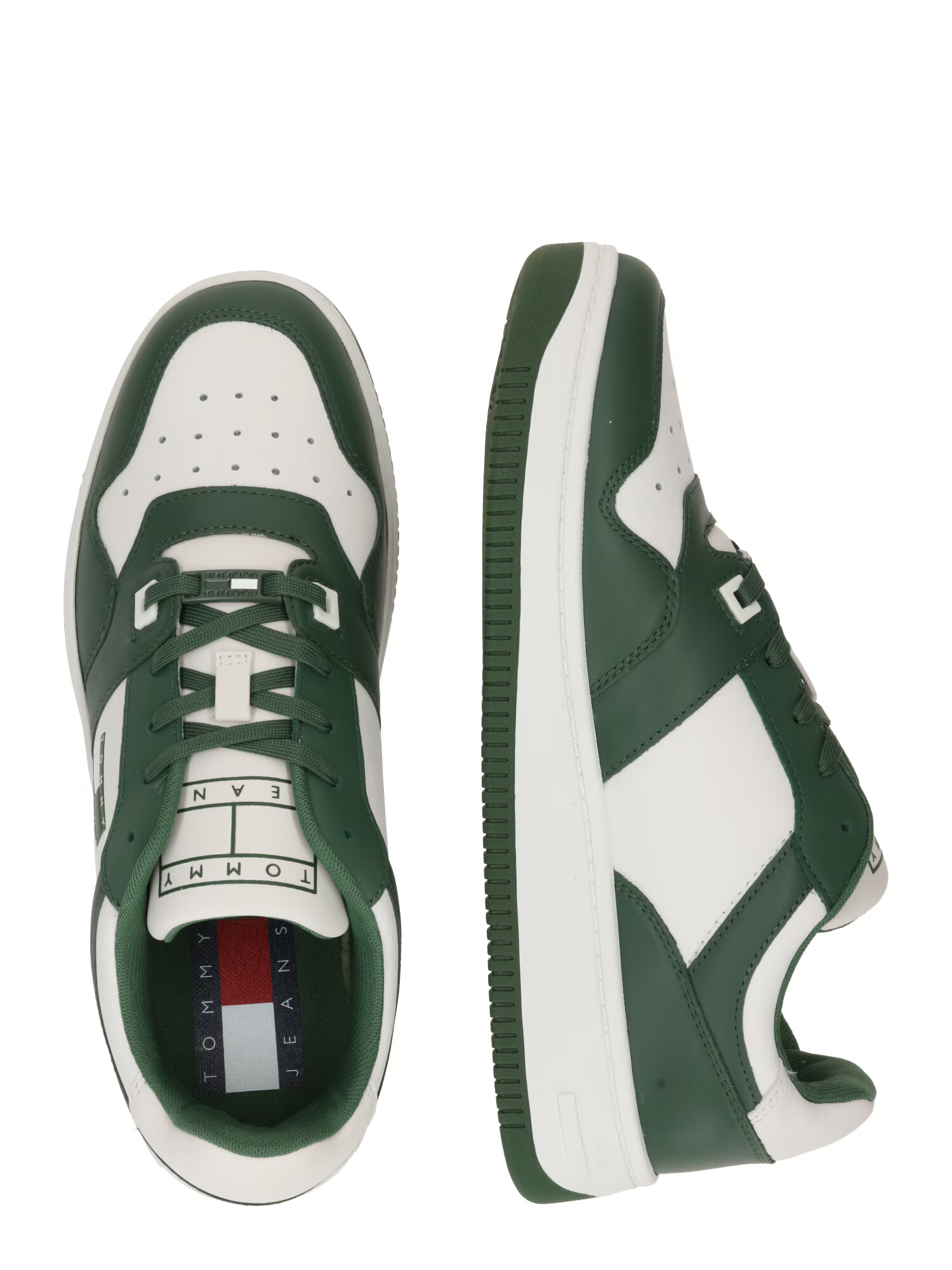 Tommy Jeans Sneaker low verde închis / alb - Pled.ro