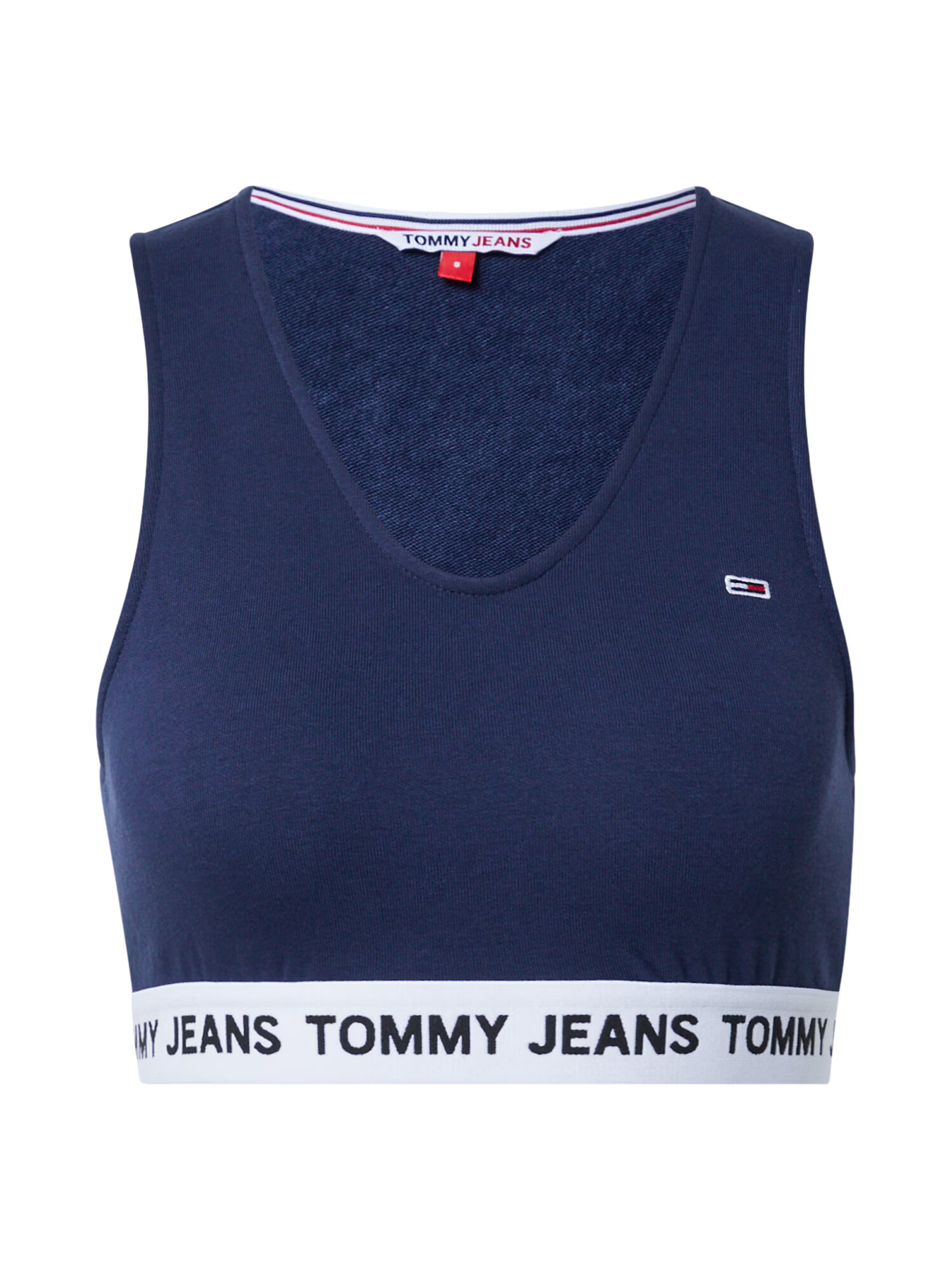 Tommy Jeans Top 'Super' bleumarin / alb - Pled.ro