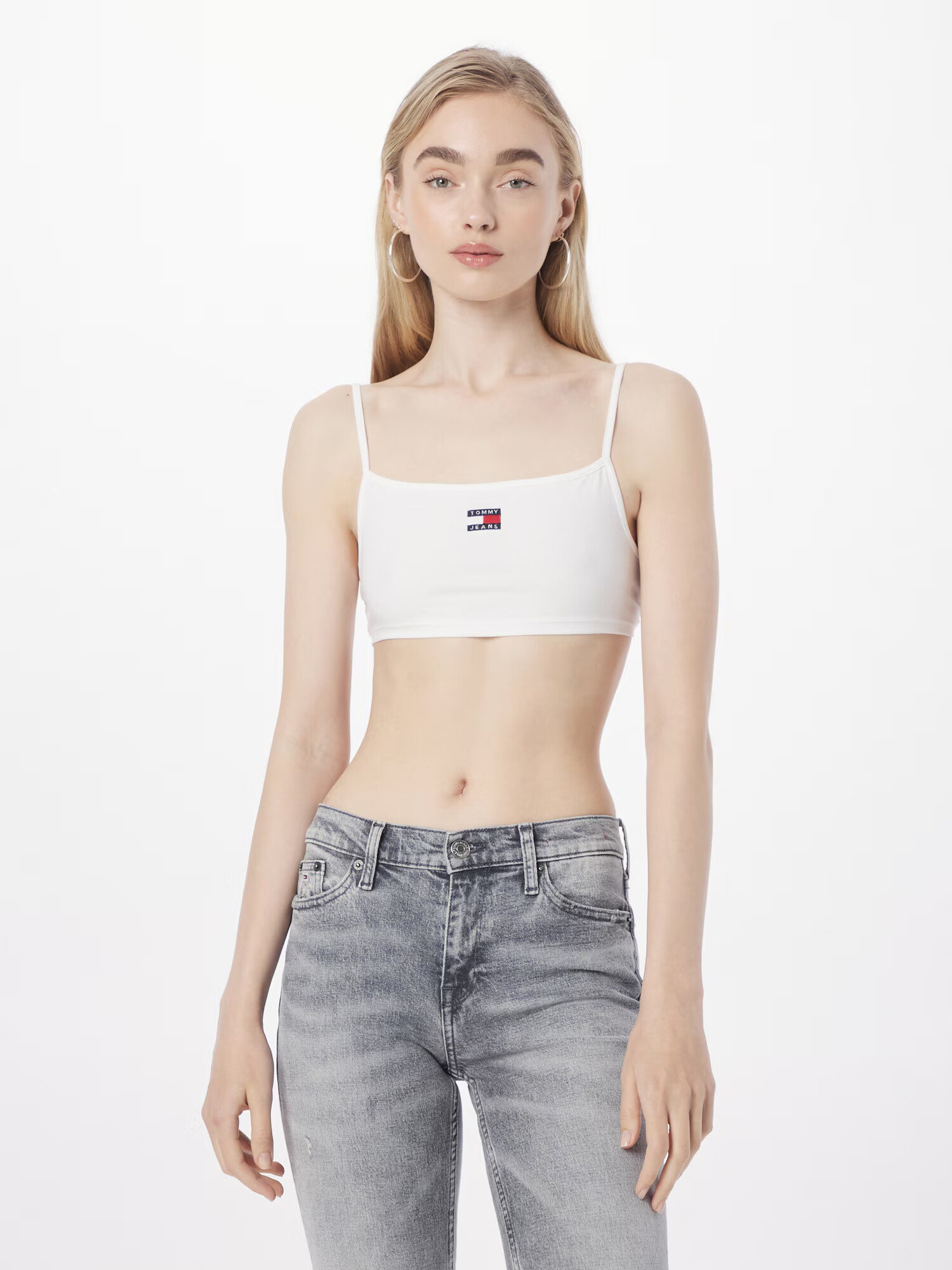 Tommy Jeans Top bleumarin / roșu / alb - Pled.ro