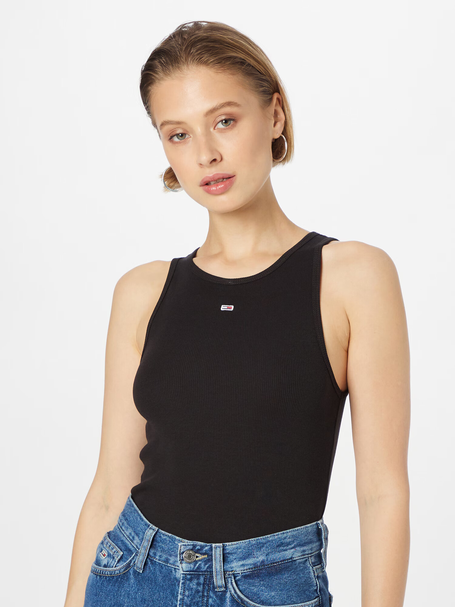 Tommy Jeans Top bleumarin / roșu / negru / alb - Pled.ro