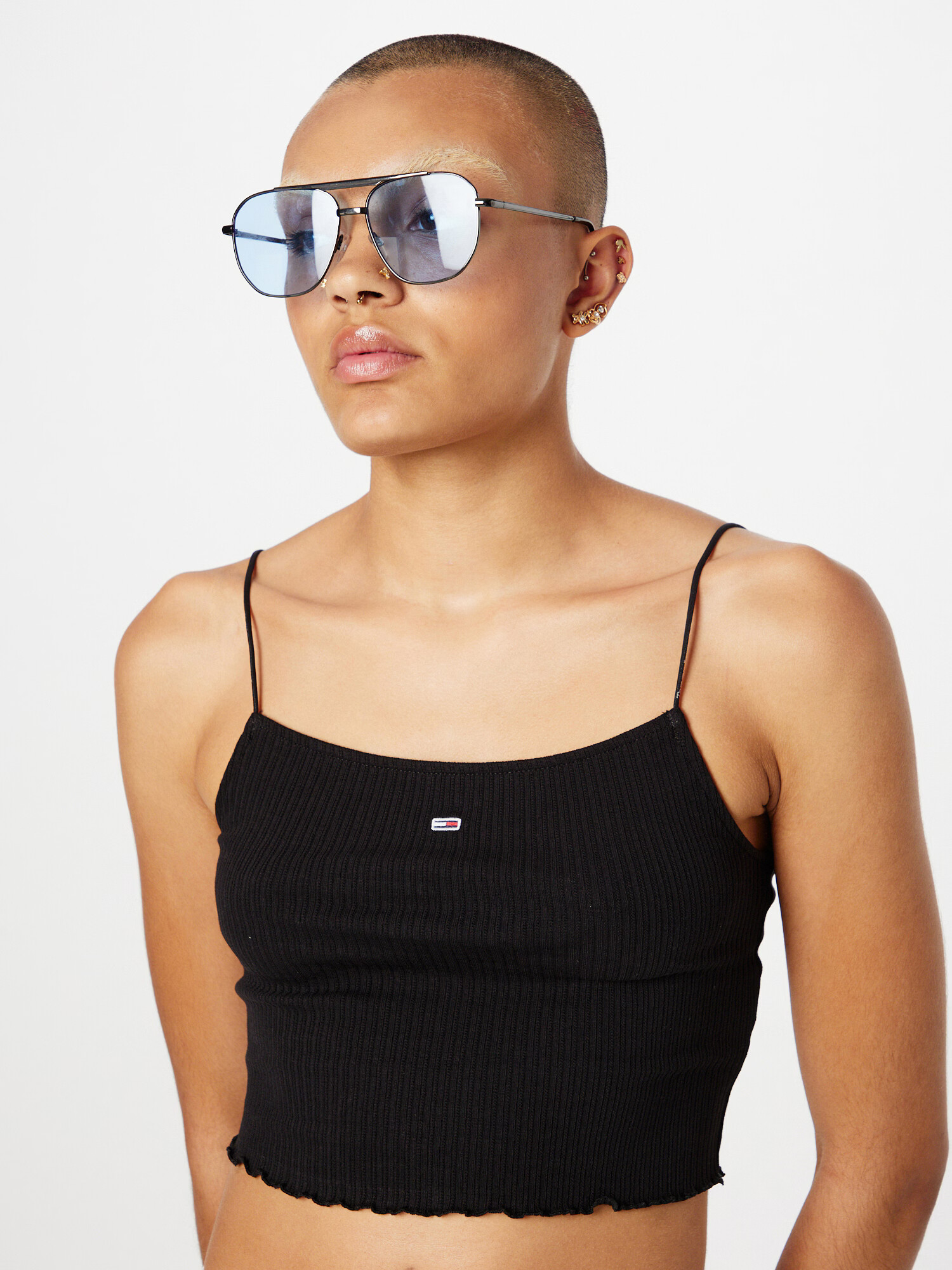 Tommy Jeans Top negru - Pled.ro